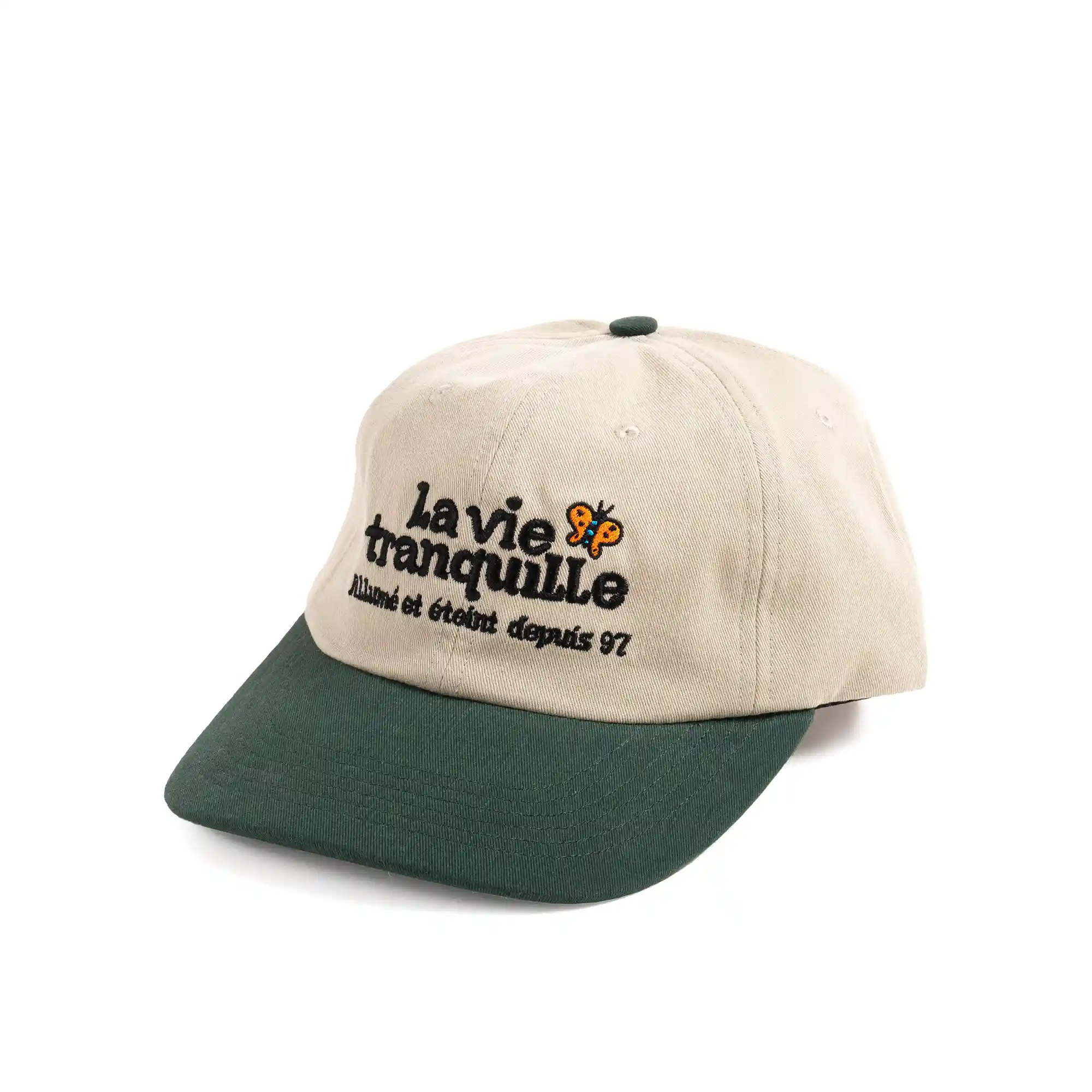 The Quiet Life Howell La Vie Polo Hat - Made In Usa, stone/huntergreen