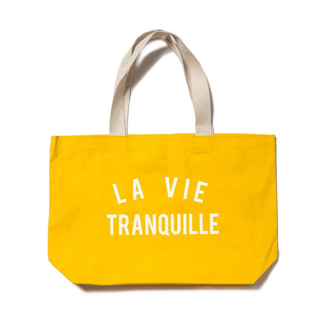 The Quiet Life La Vie Tranquil Tote, Yellow
