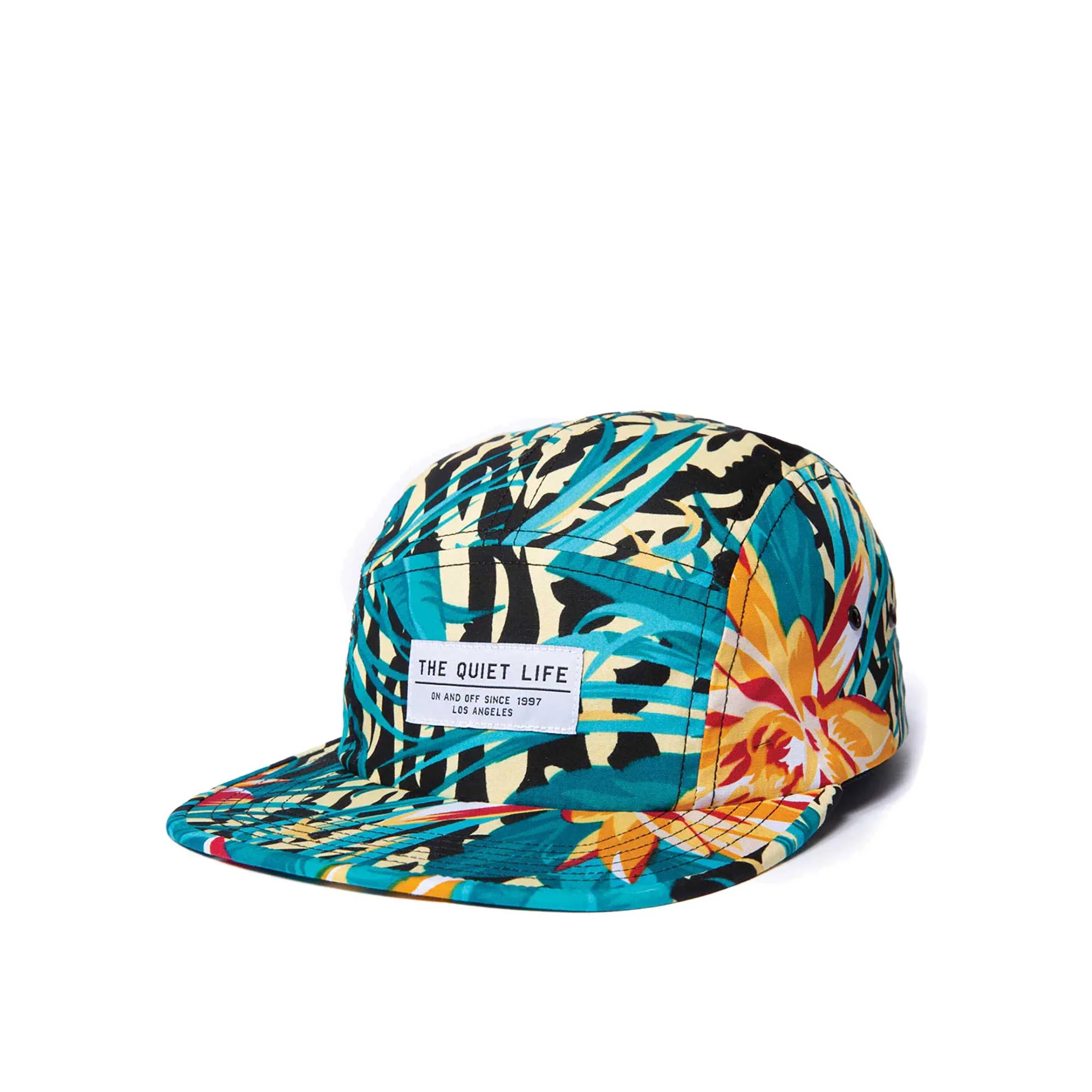 The Quiet Life Lotus 5 Panel Camper Hat - Made In Usa, Multi