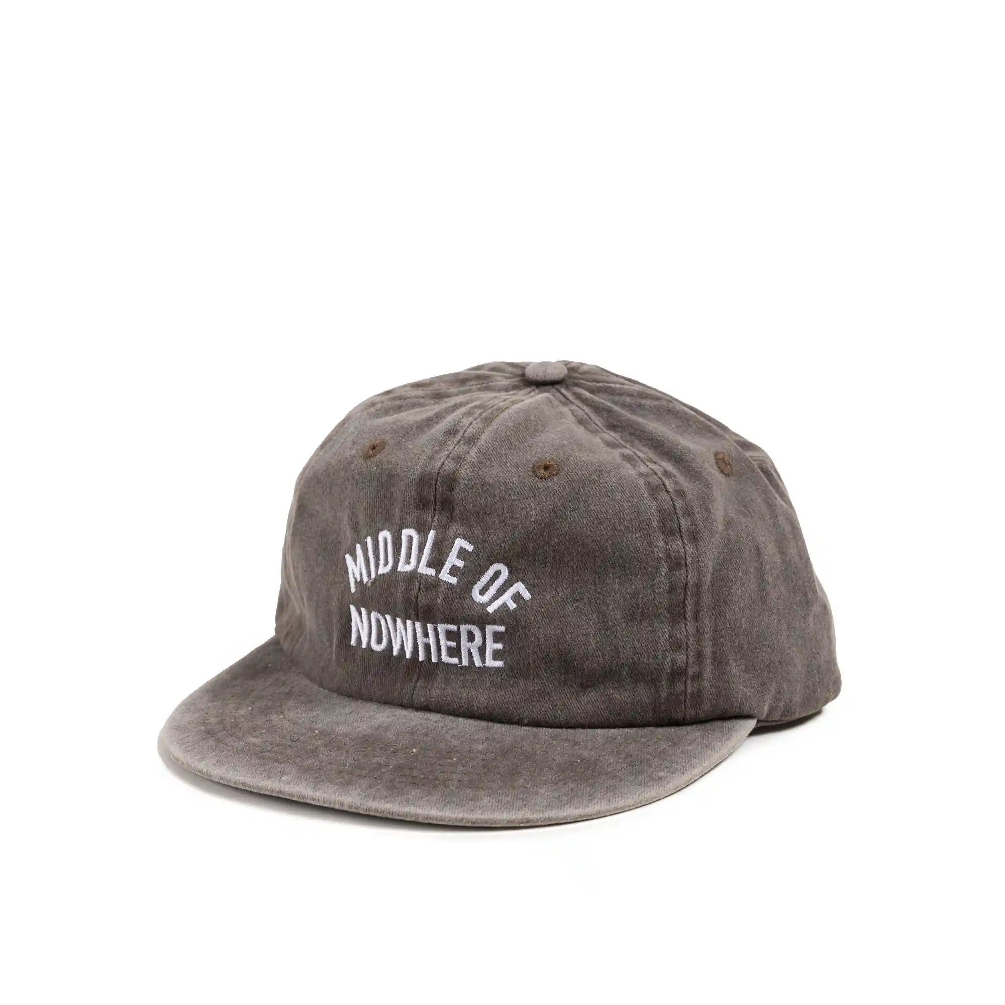 The Quiet Life Middle Of Nowhere 6-Panel Hat, vintage brown