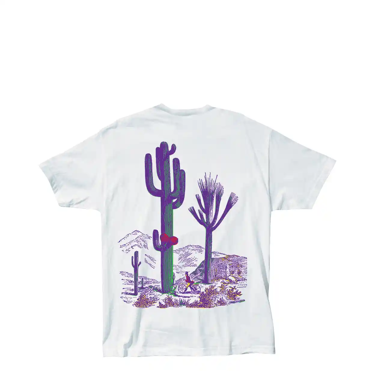 The Quiet Life Middle Of Nowhere Desert Serif Tee, white
