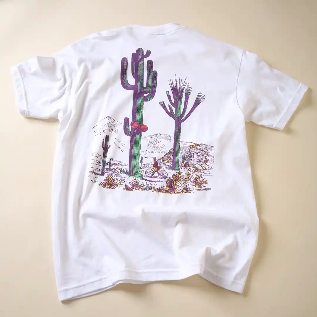 The Quiet Life Middle Of Nowhere Desert Serif Tee, white - Image 3