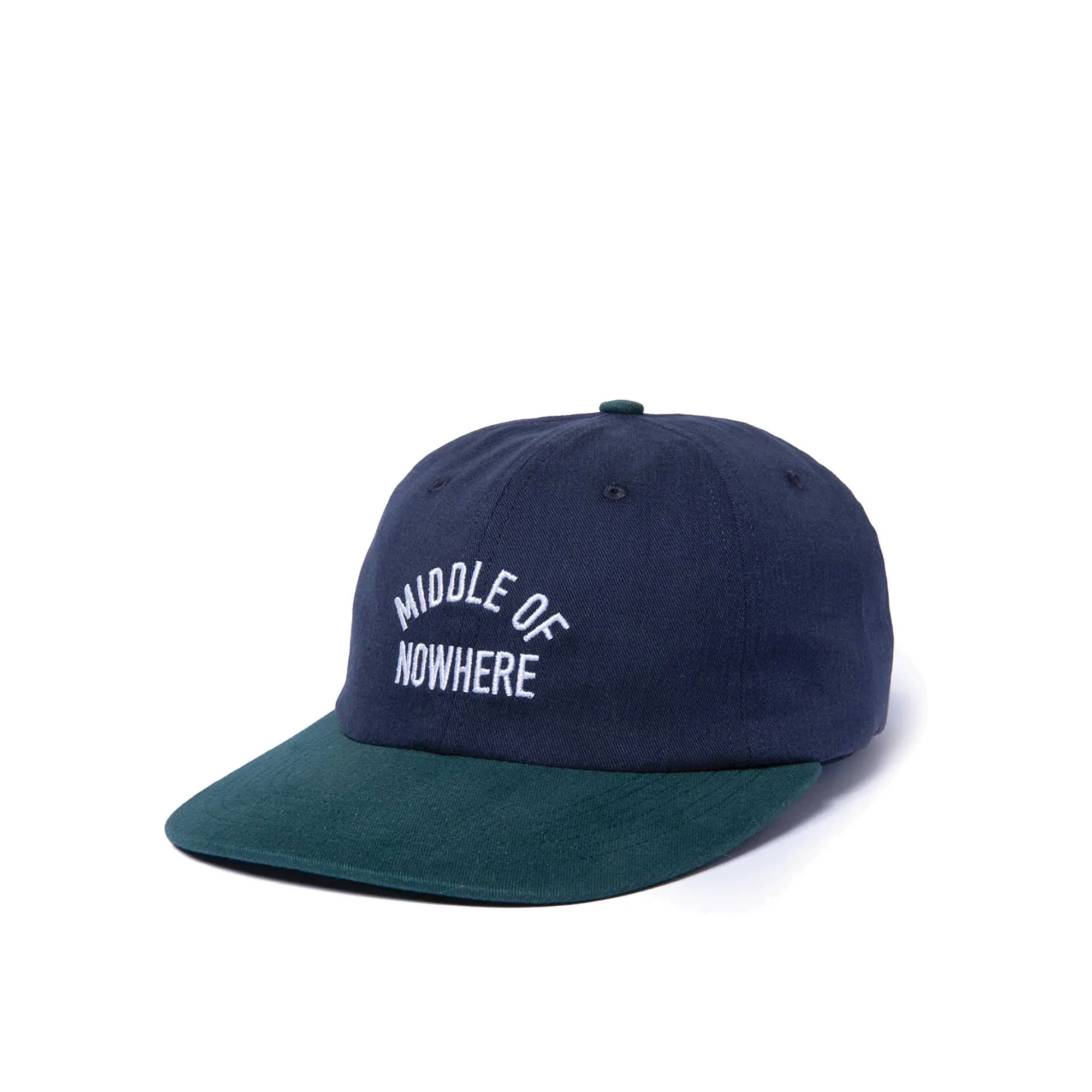 The Quiet Life Middle Of Nowhere Polo Hat - Made In Usa, Navy/Hunter Green
