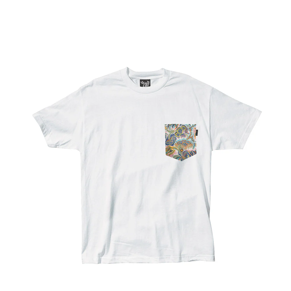 The Quiet Life Paisley Coral pocket tee - white