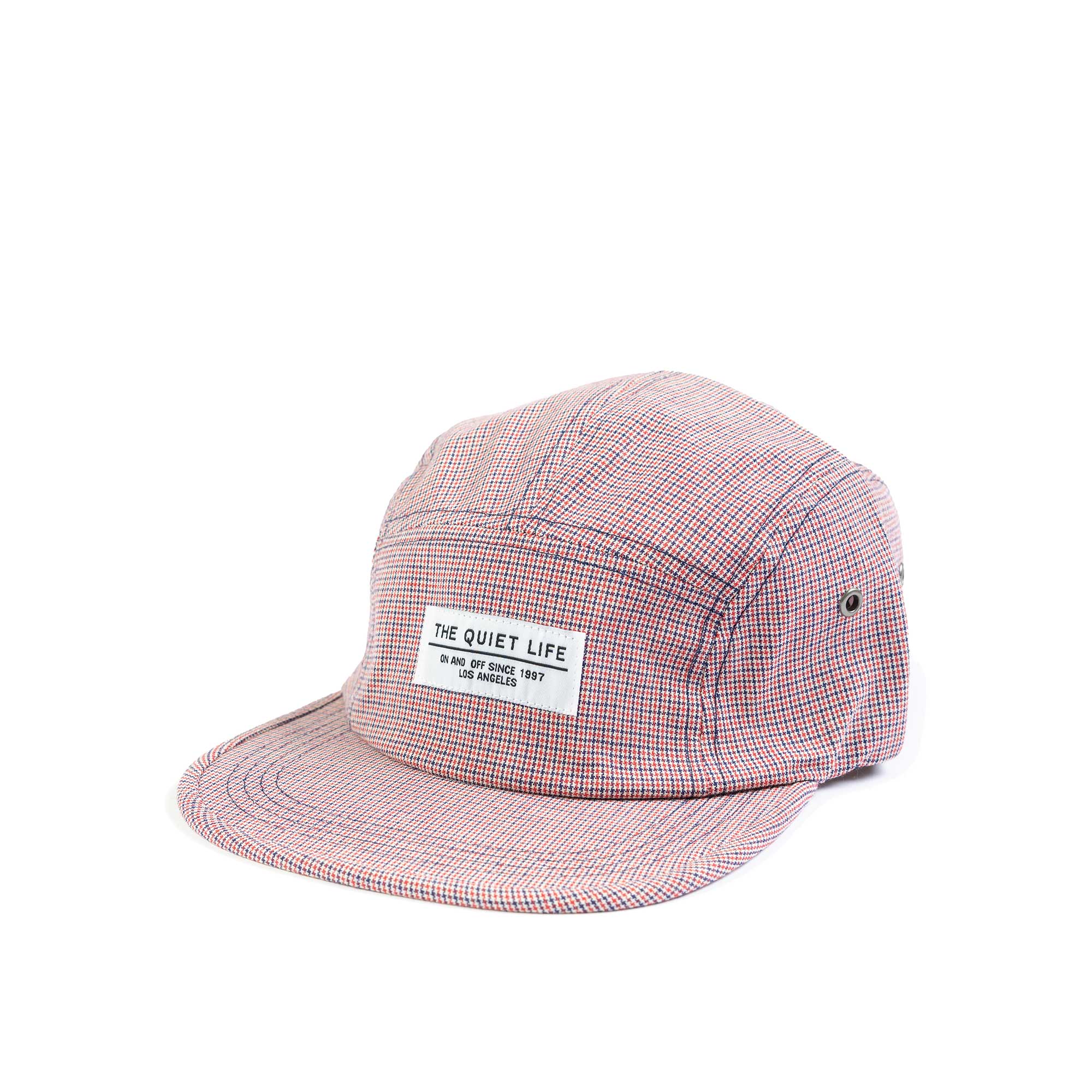 The Quiet Life Regent 5 Panel Camper Hat, Red/Blue