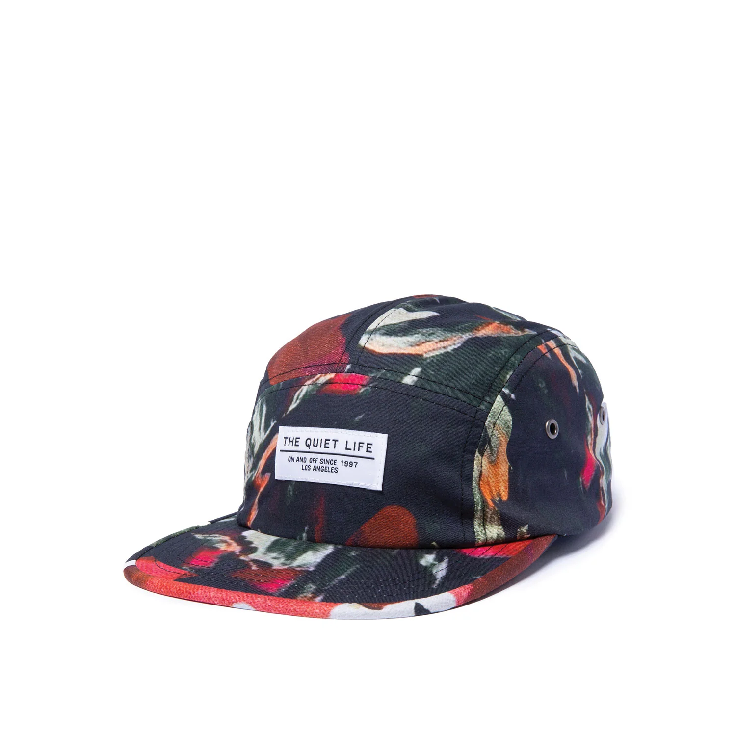 The Quiet Life Rose 5 Panel Camper Hat, floral