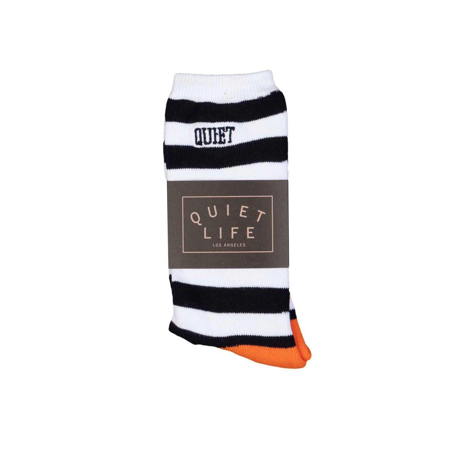 The Quiet Life Striped Sock, white