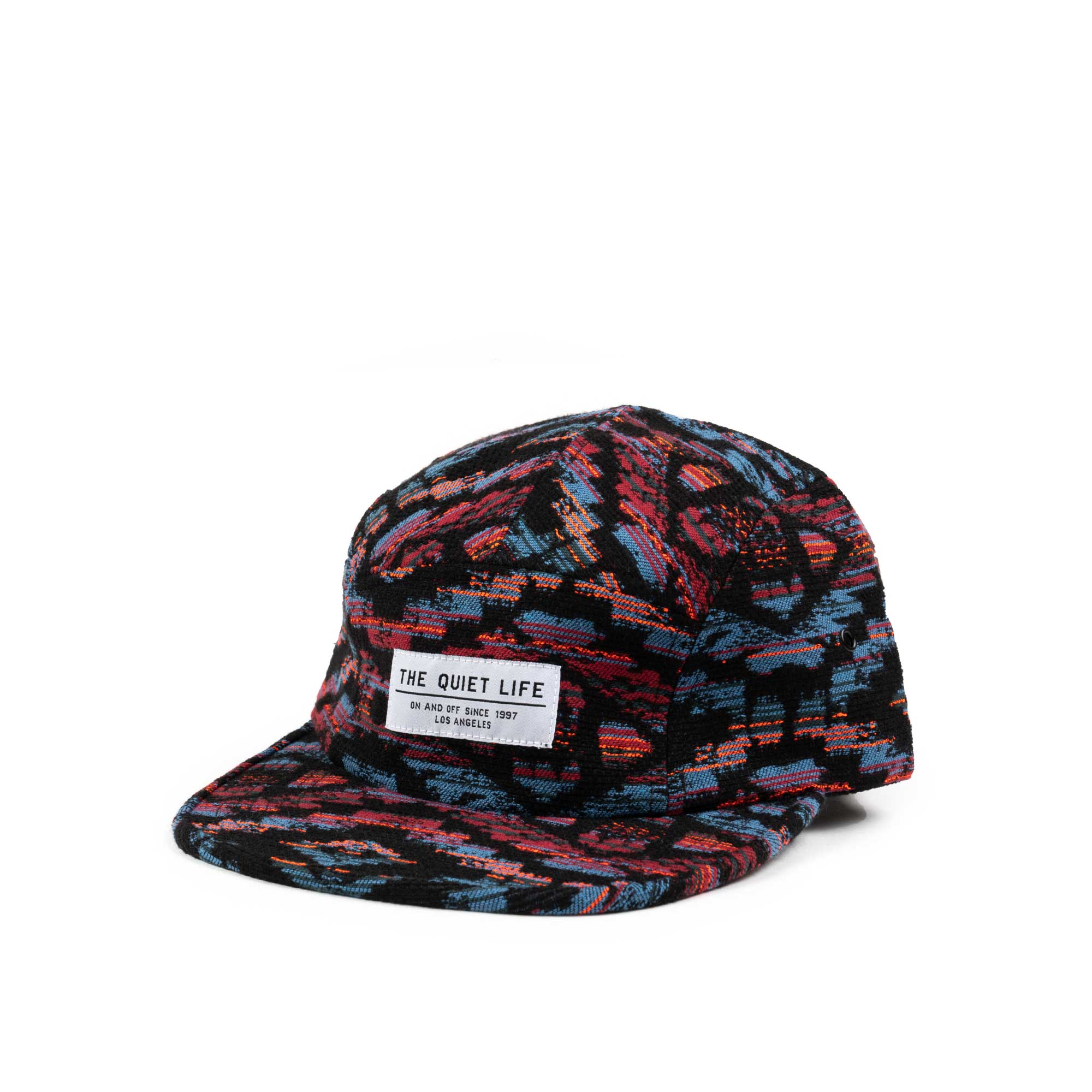 The Quiet Life Tapestry 5 Panel Camper Hat, black