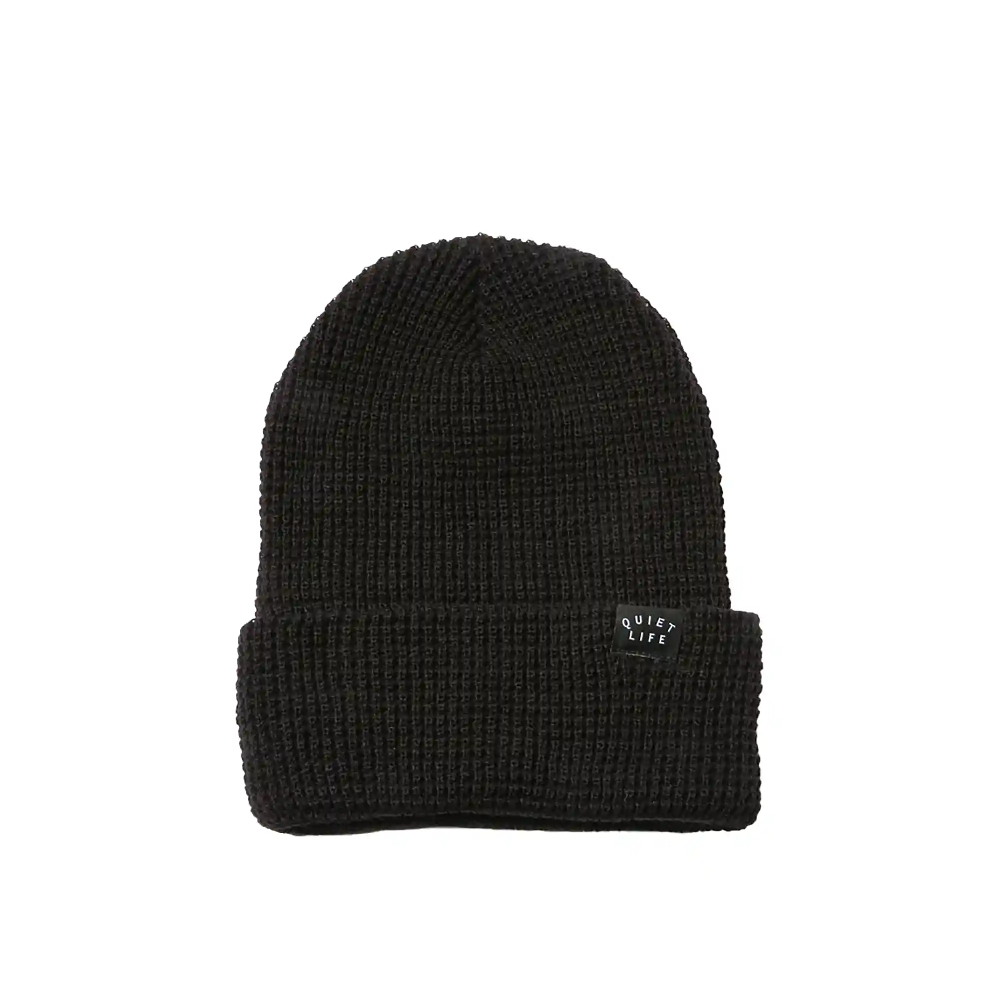 The Quiet Life Waffle Beanie, black