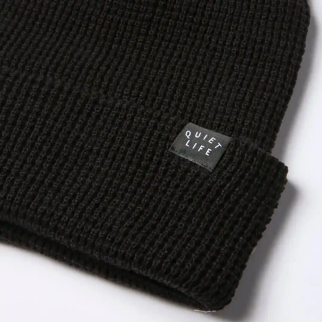 The Quiet Life Waffle Beanie, black - Image 2
