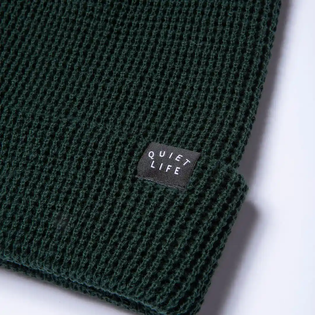 The Quiet Life Waffle Beanie, forest - Image 2