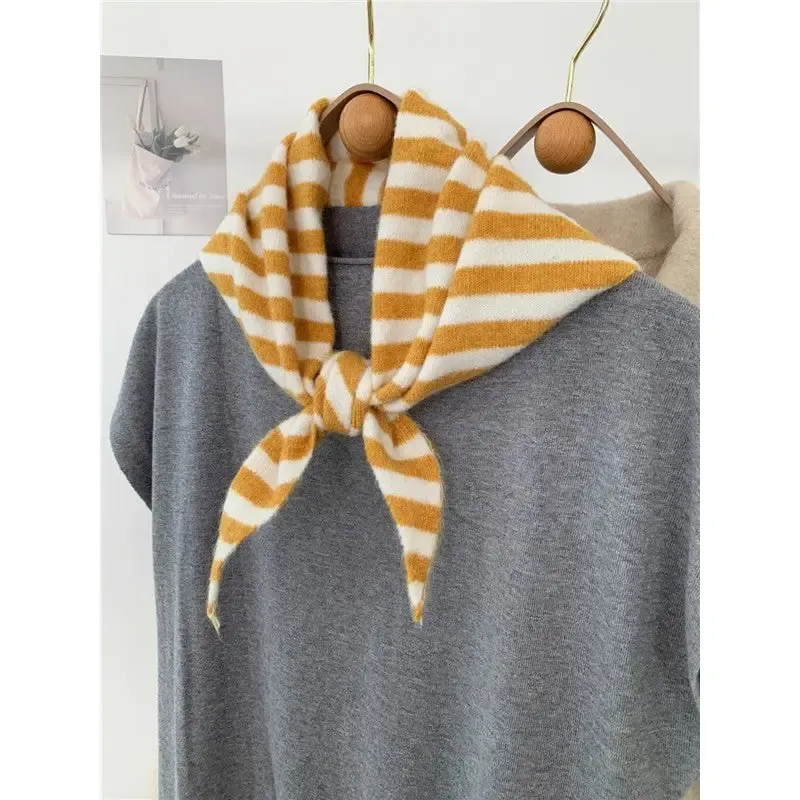 Thin Printed Small Handkerchief, yellow
