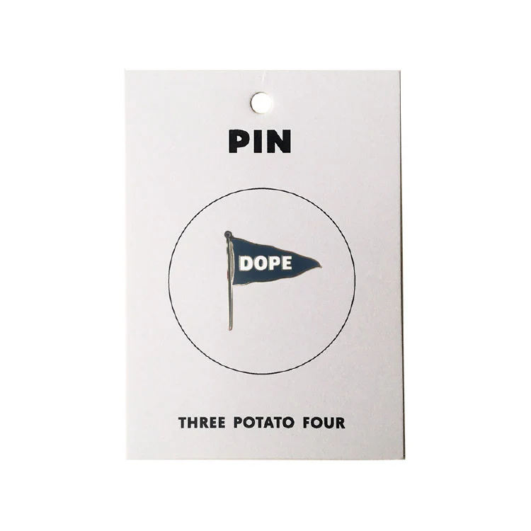 Three Potato Four Dope enamel pin