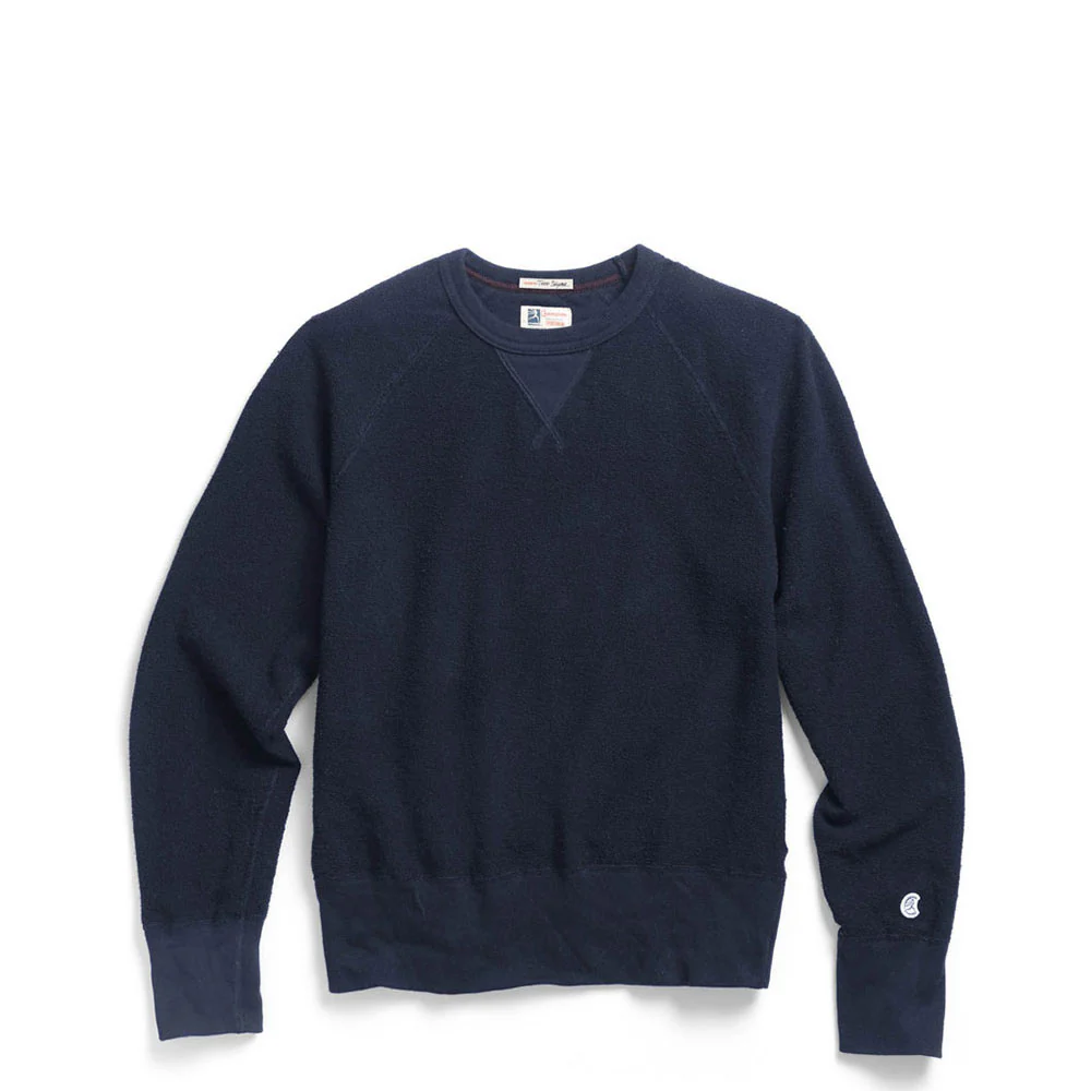Todd Snyder + Champion Inside Out crewneck sweater - mast blue