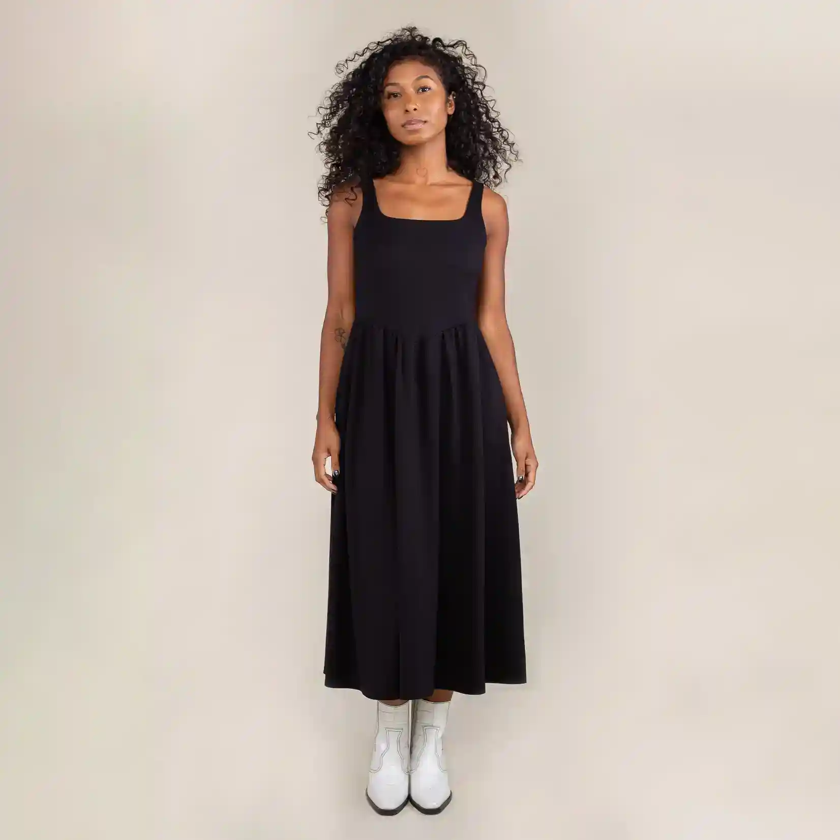 Womens Tomo Arches Dress, black - Image 3