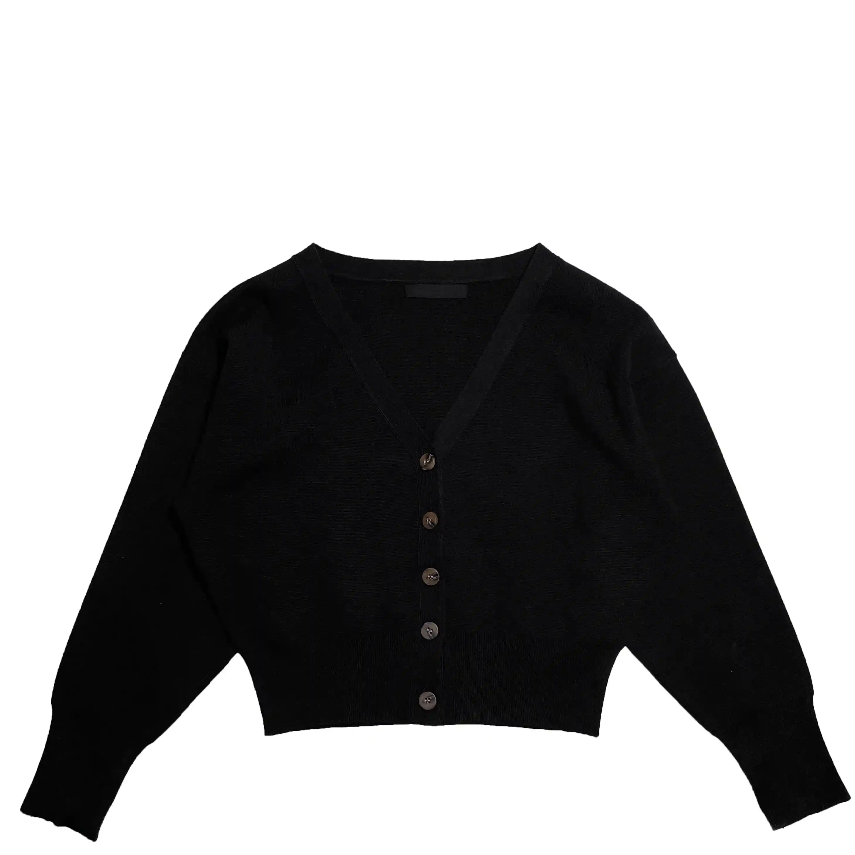 Womens Top & Cardigan Set, black