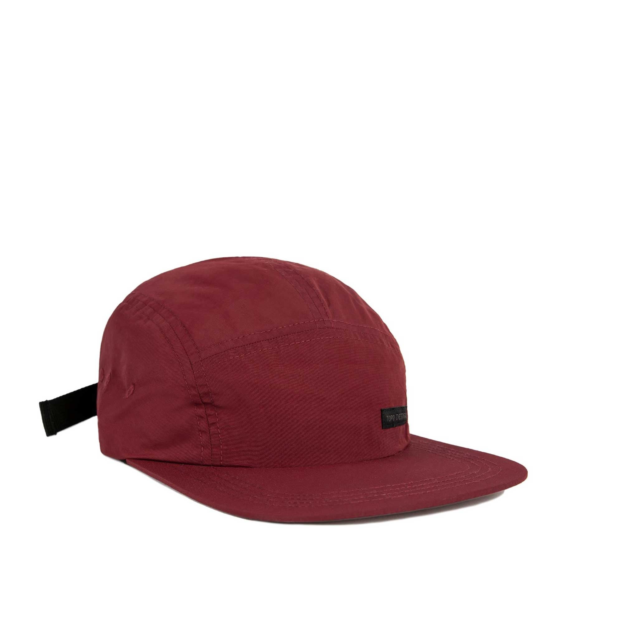 Topo Nylon Camp Hat, maroon
