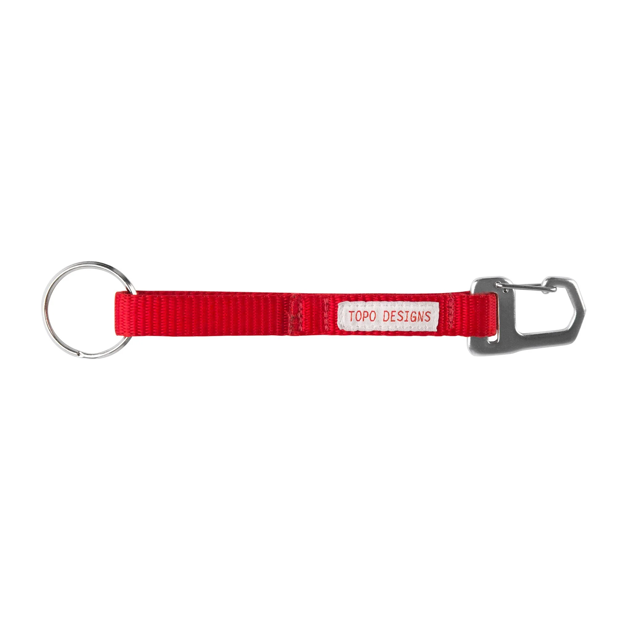 Topo Designs key clip, red