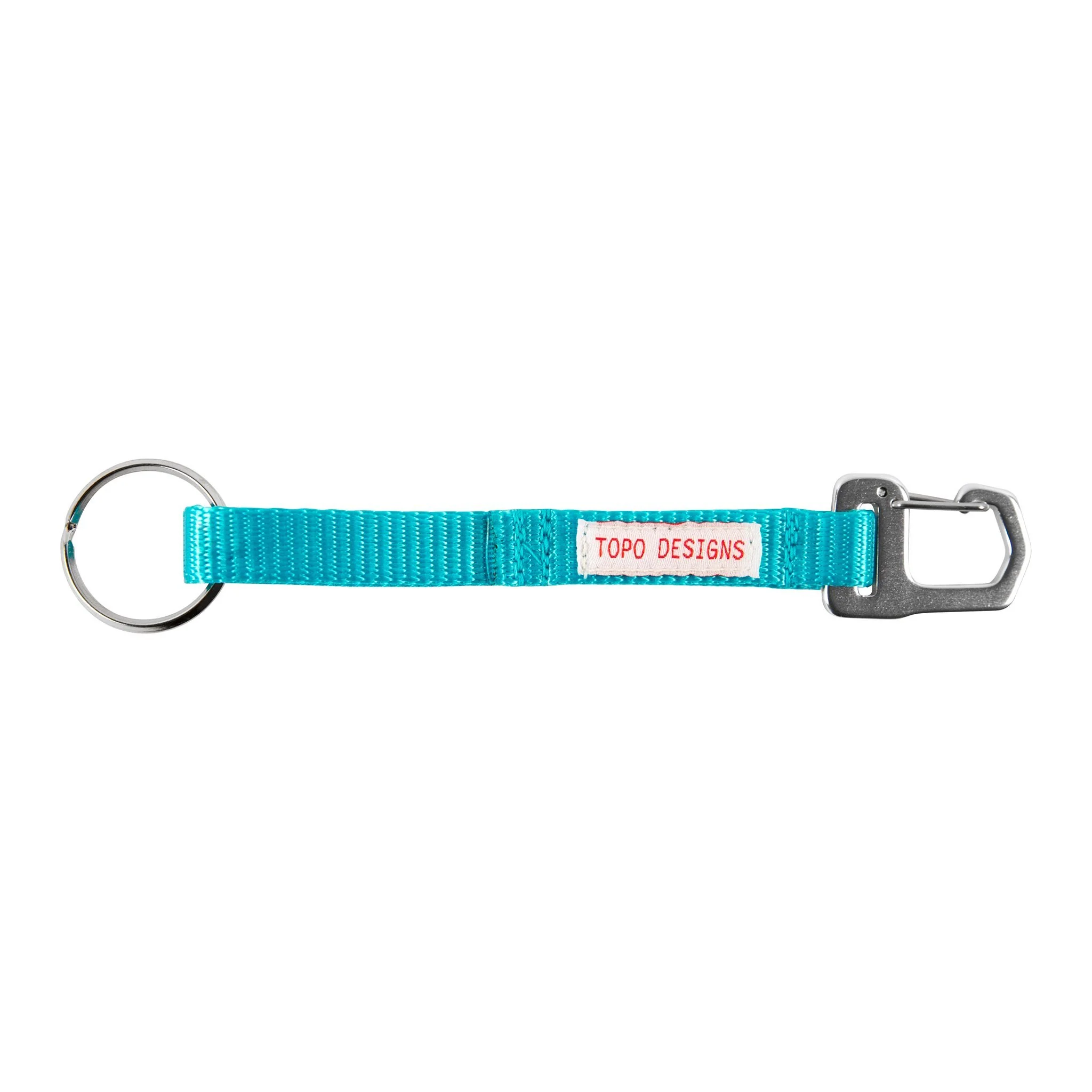 Topo Designs key clip, turquoise