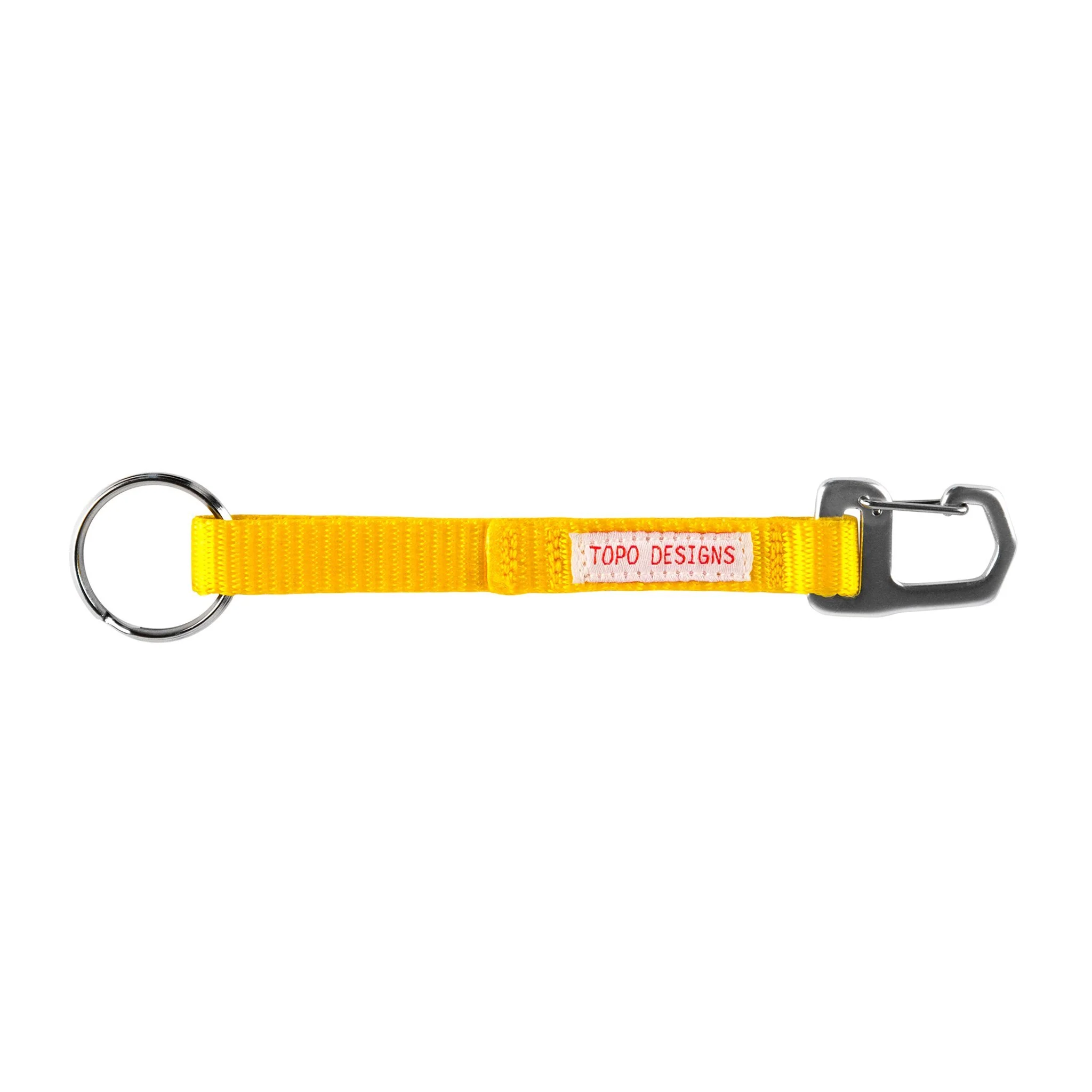 Topo Designs key clip, yellow