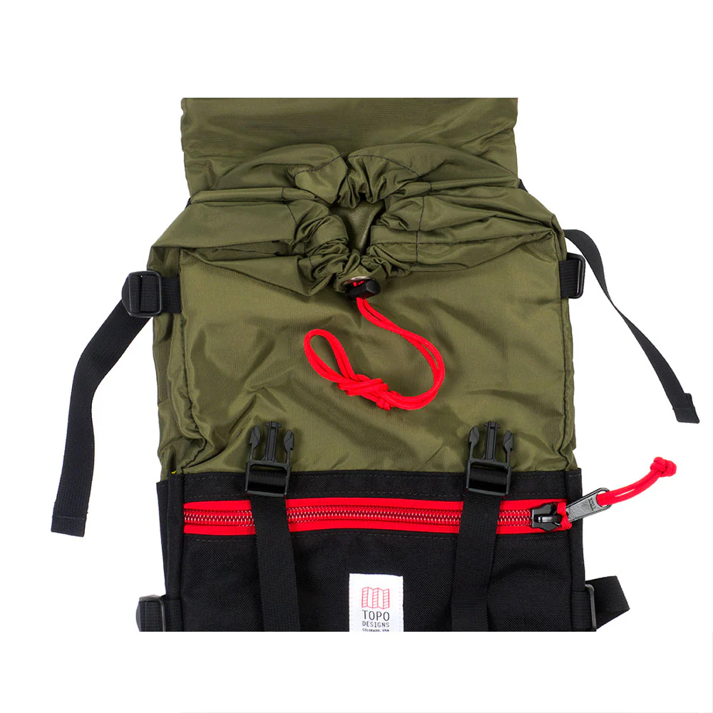 Topo Designs Rover Pack, Black/Olive - Image 3
