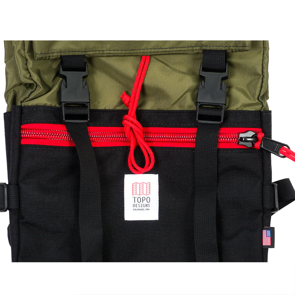 Topo Designs Rover Pack, Black/Olive - Image 4