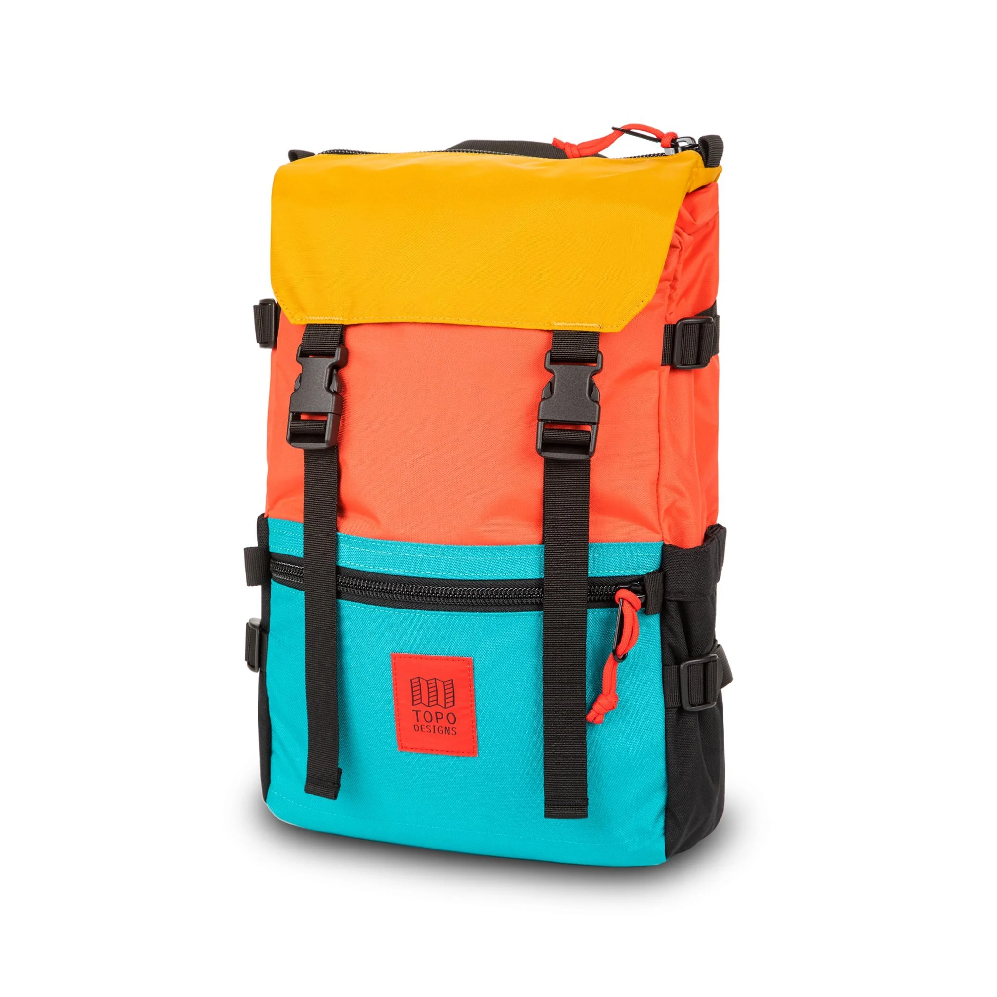 Topo Rover Pack, hot coral/turquoise/mustard