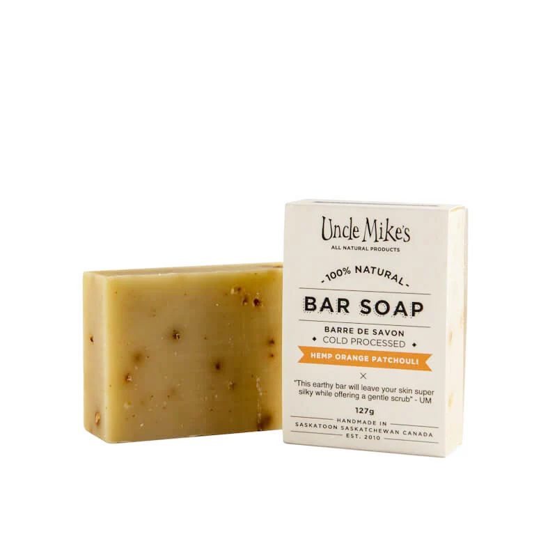 Uncle Mikes Hemp Orange Patchouli Soap Bar (single)