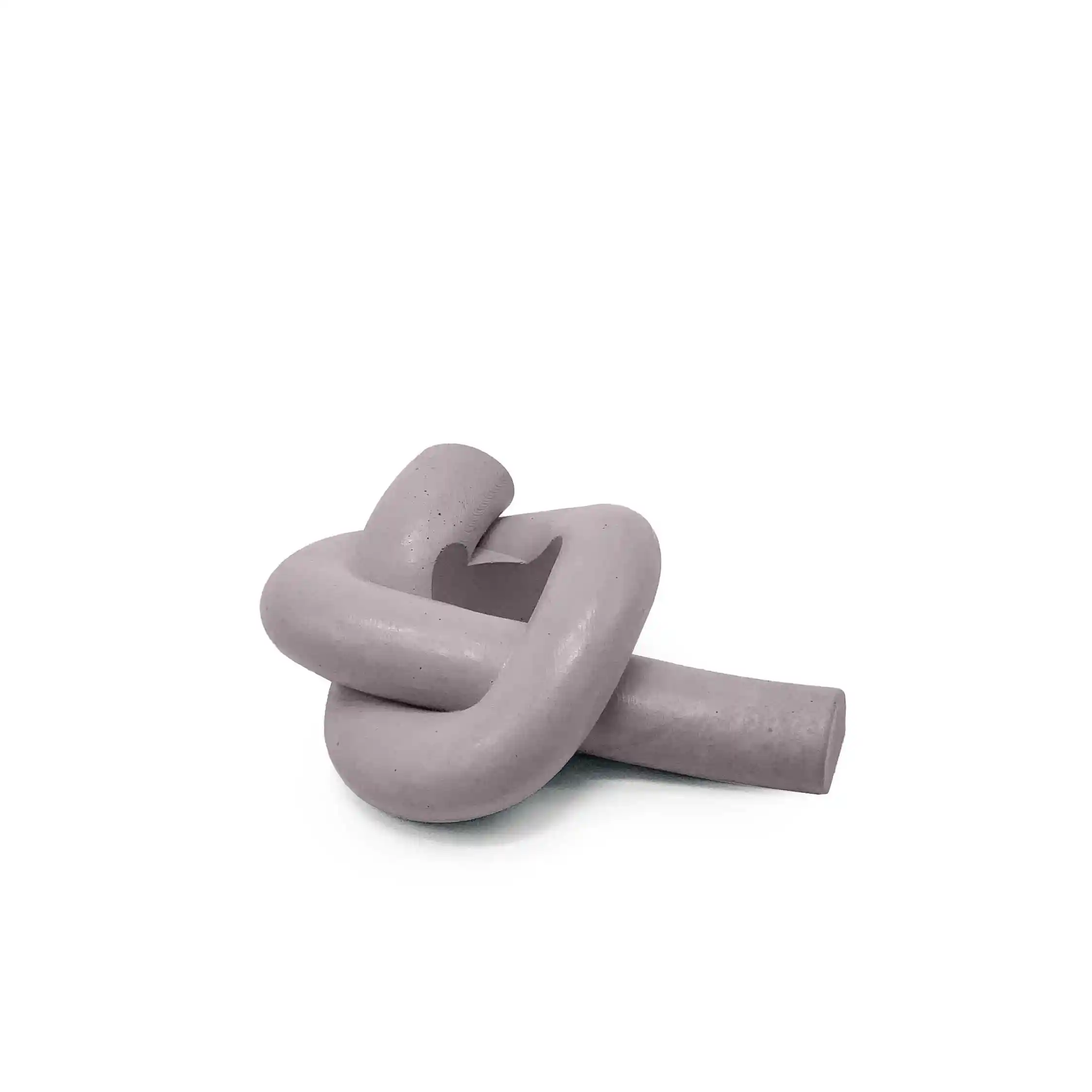 Uno Atelier Knot Concrete Candle Holder, Purple - Image 2