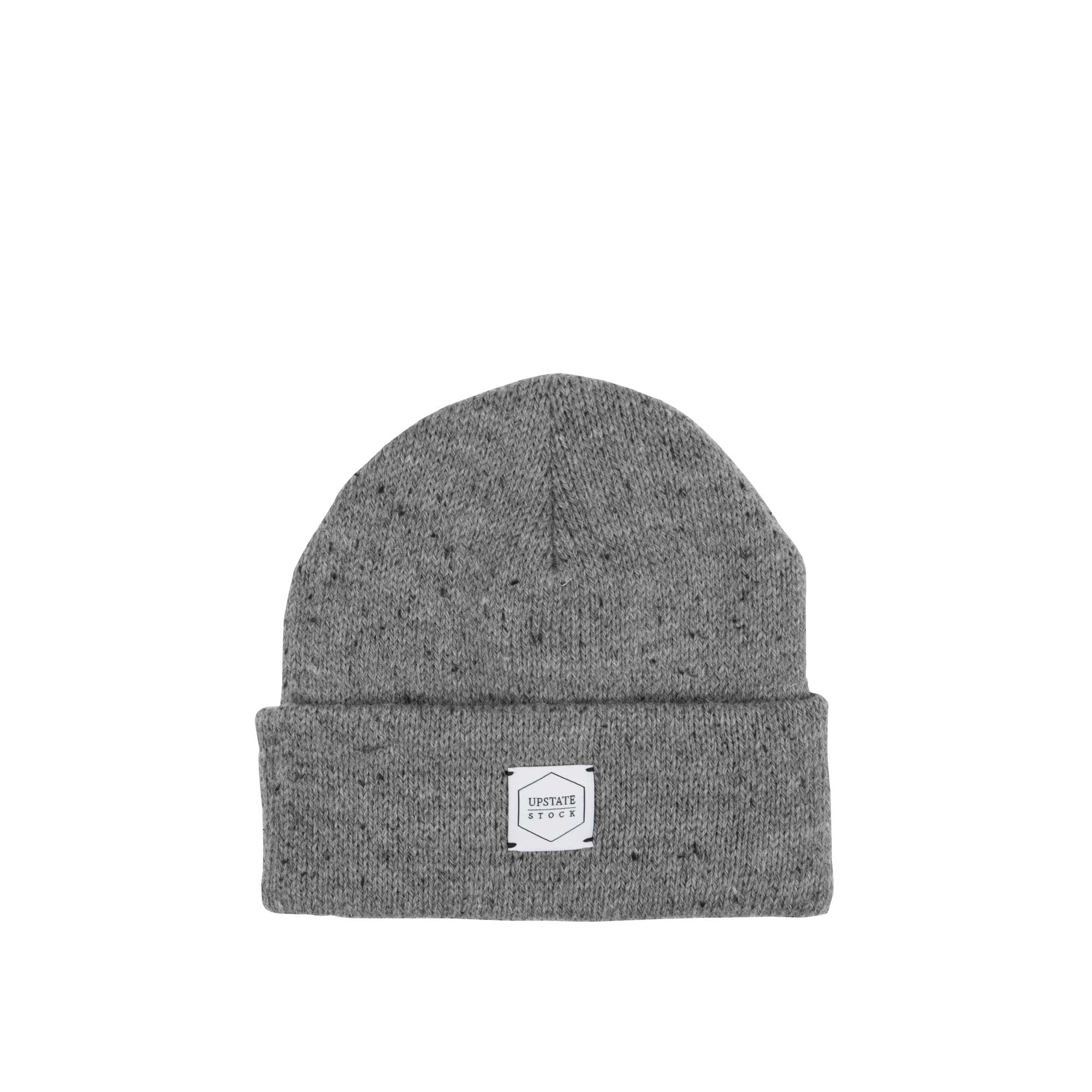 Upstate Stock Ragg Wool Beanie, Grey Tweed