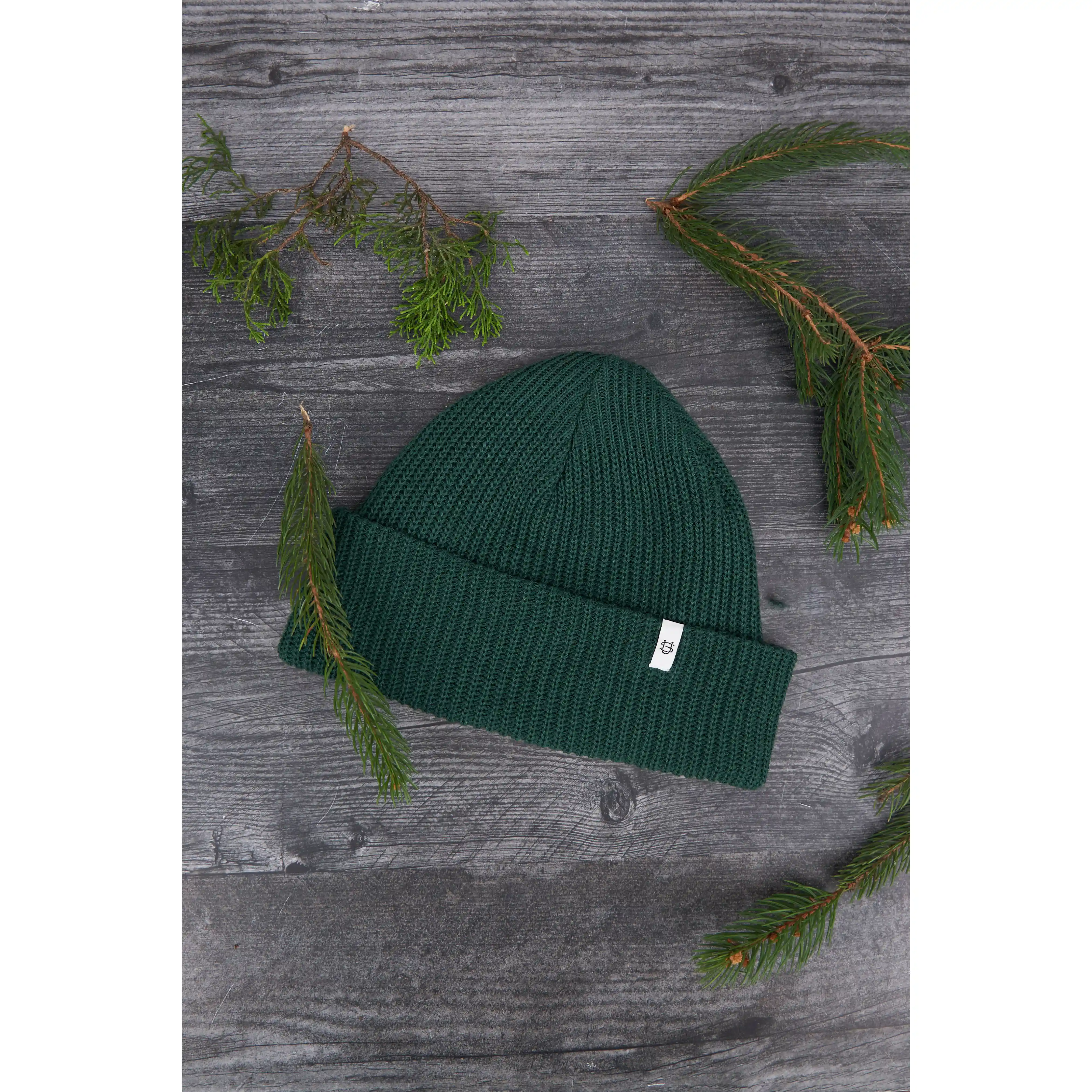 Upstate Stock Upcycled Cotton Watchcap, adirondak green - Image 2