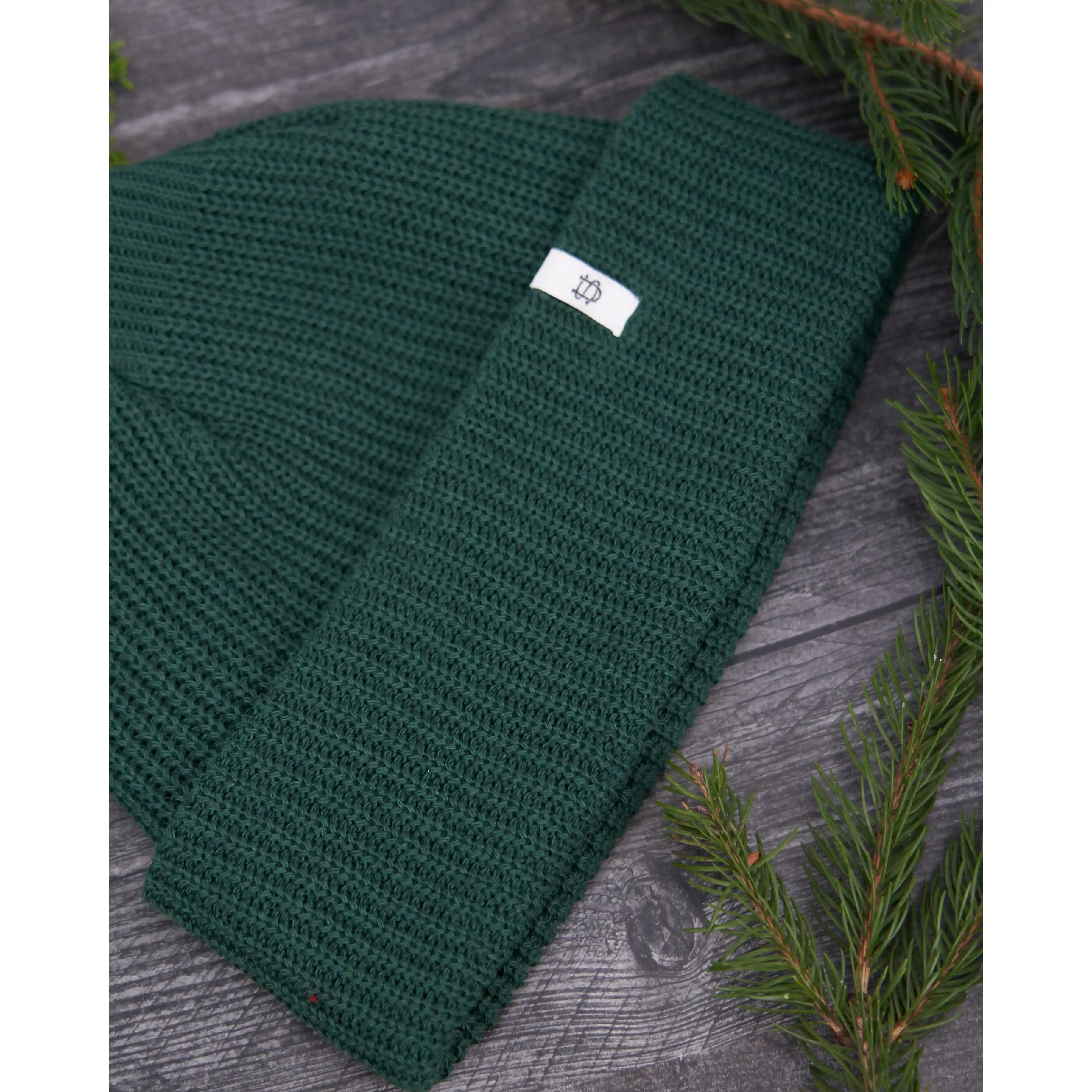 Upstate Stock Upcycled Cotton Watchcap, adirondak green - Image 3