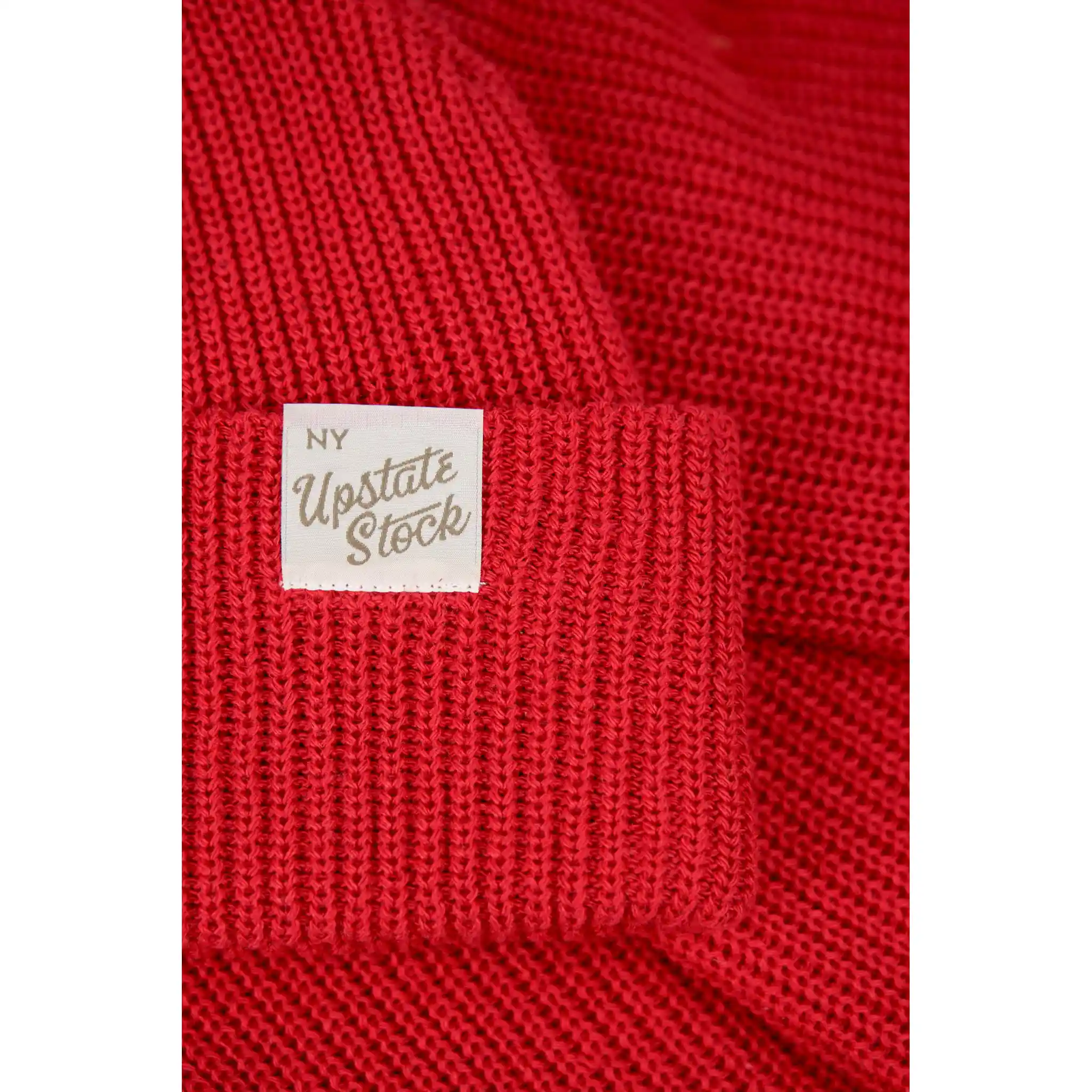 Upstate Stock Upcycled Cotton Watchcap, cherry red - Image 2