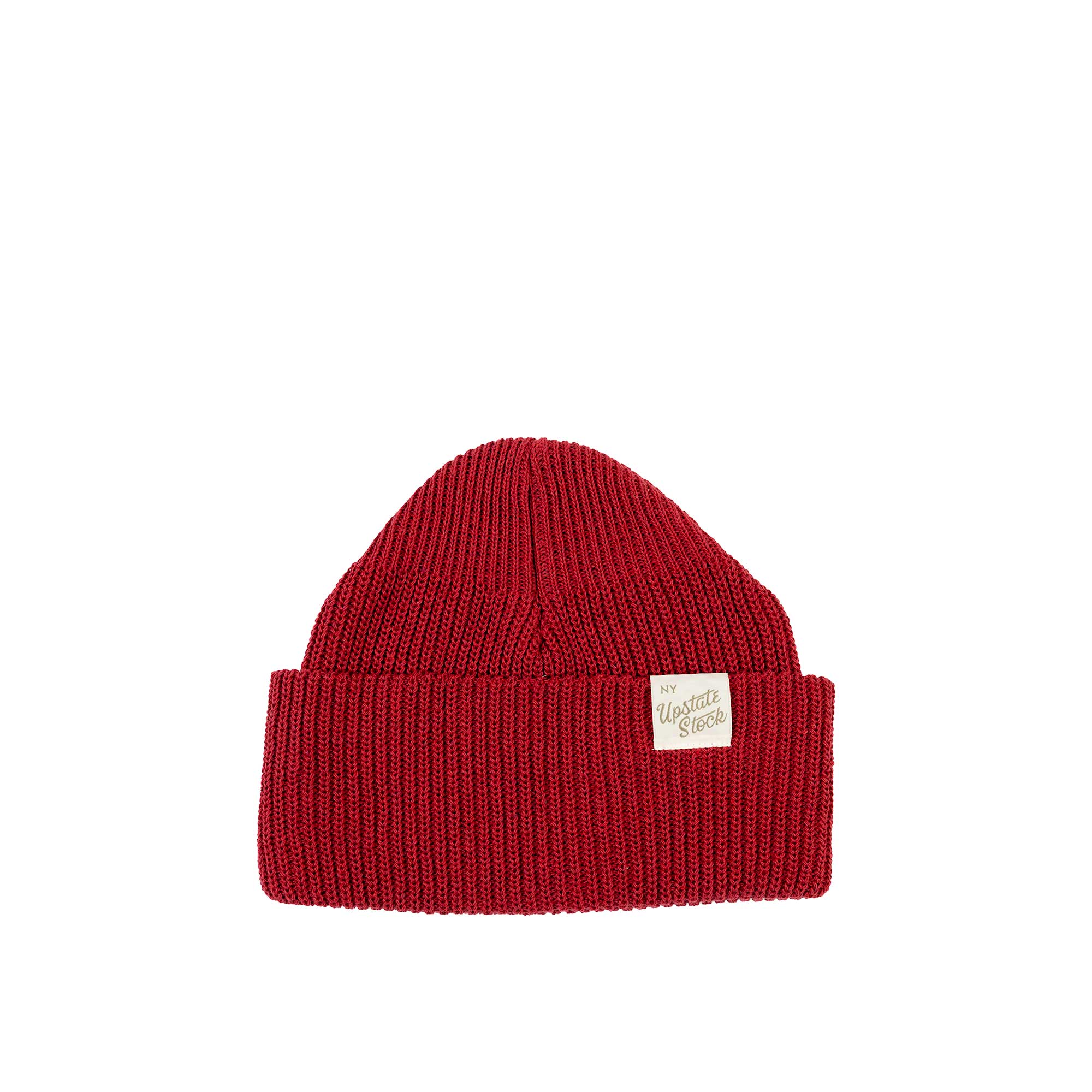 Upstate Stock Upcycled Cotton Watchcap, Pomegranate