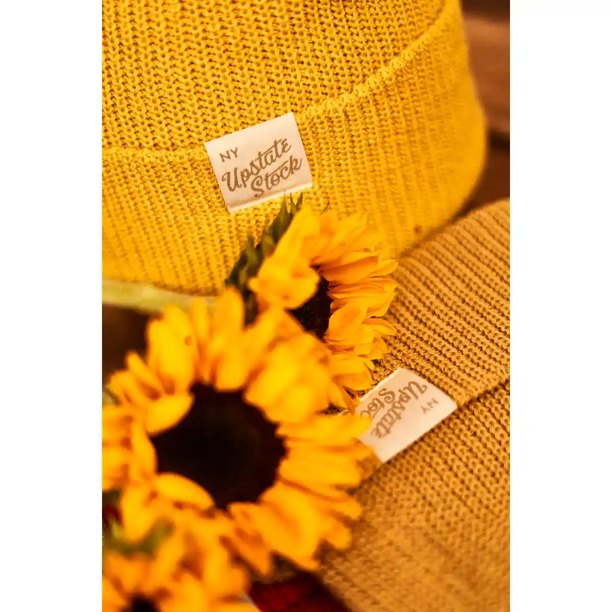 Upstate Stock Upcycled Cotton Watchcap, sunflower - Image 4