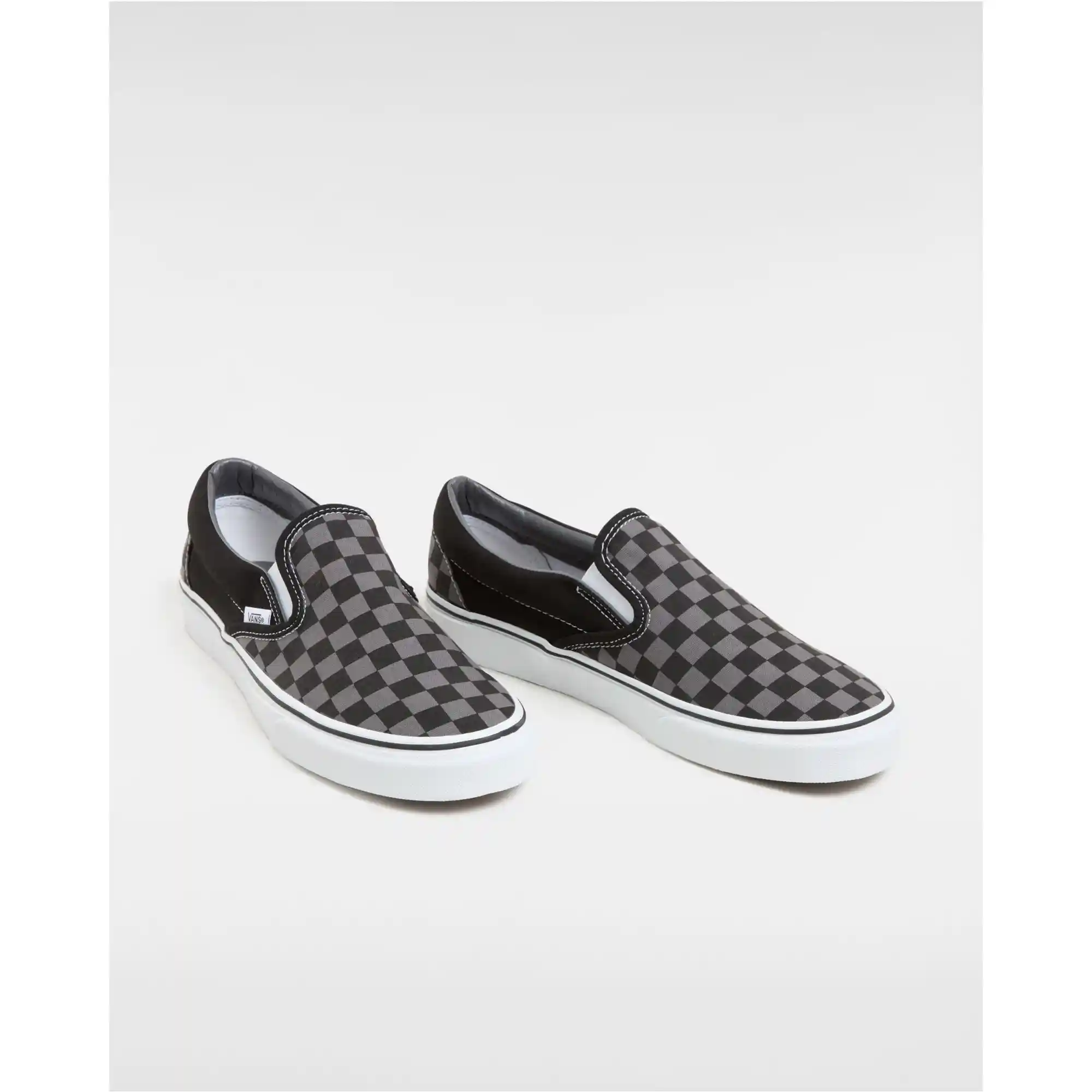 Vans Classic Slip-On, black/pewter checkerboard - Image 2