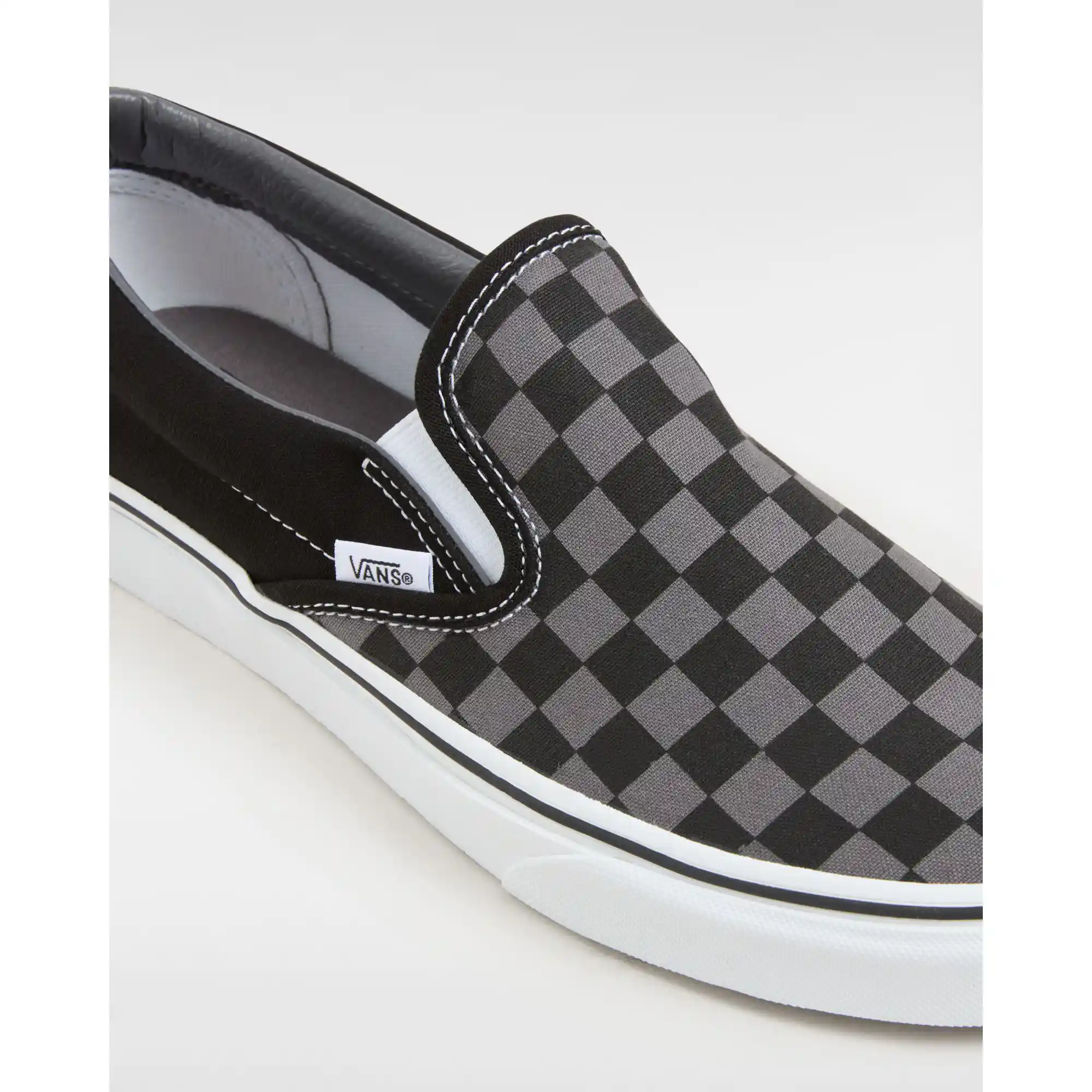 Vans Classic Slip-On, black/pewter checkerboard - Image 4