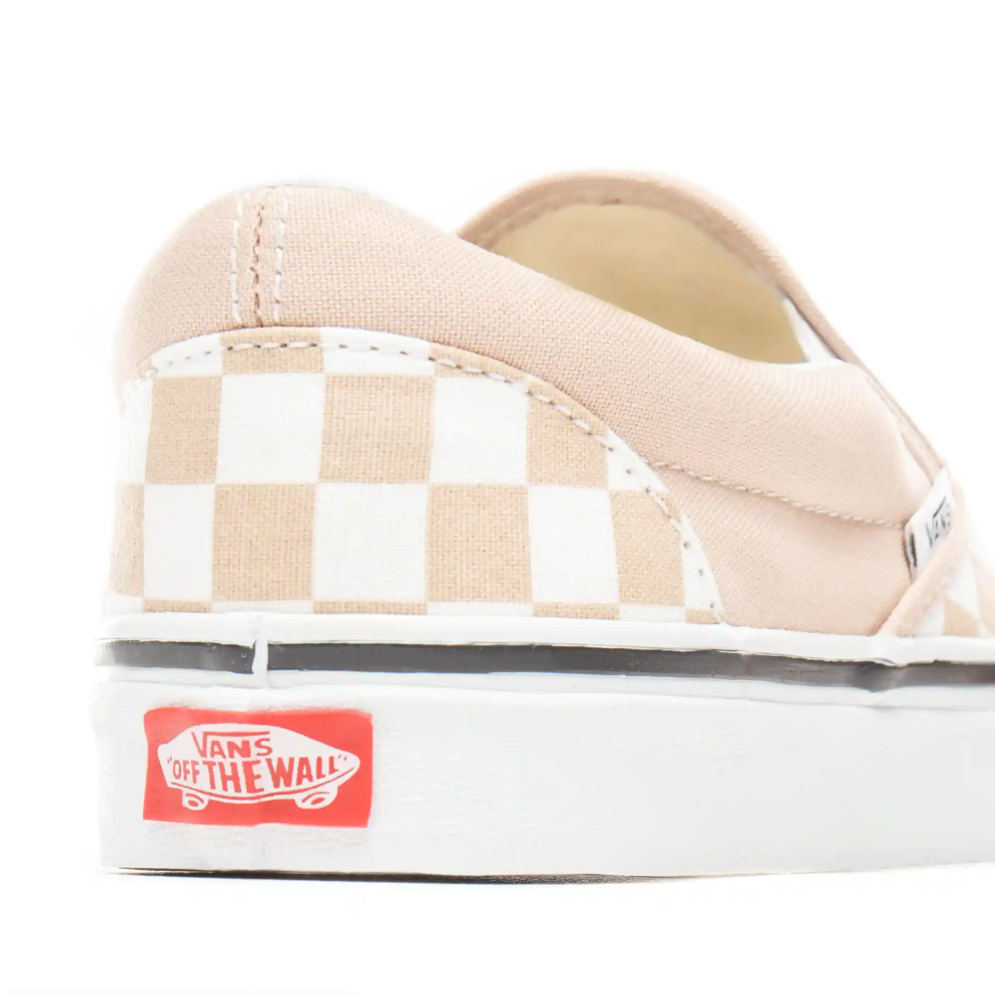 Vans Womens Classic Slip-On Shoes, (checkerboard) frappe/true white - Image 6