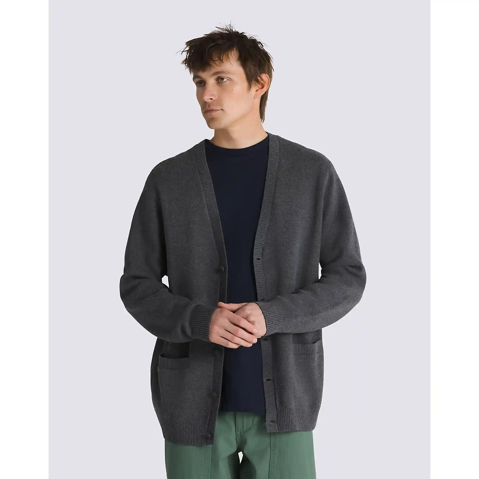 Vans Emmett Cardigan, asphalt heather - Image 3