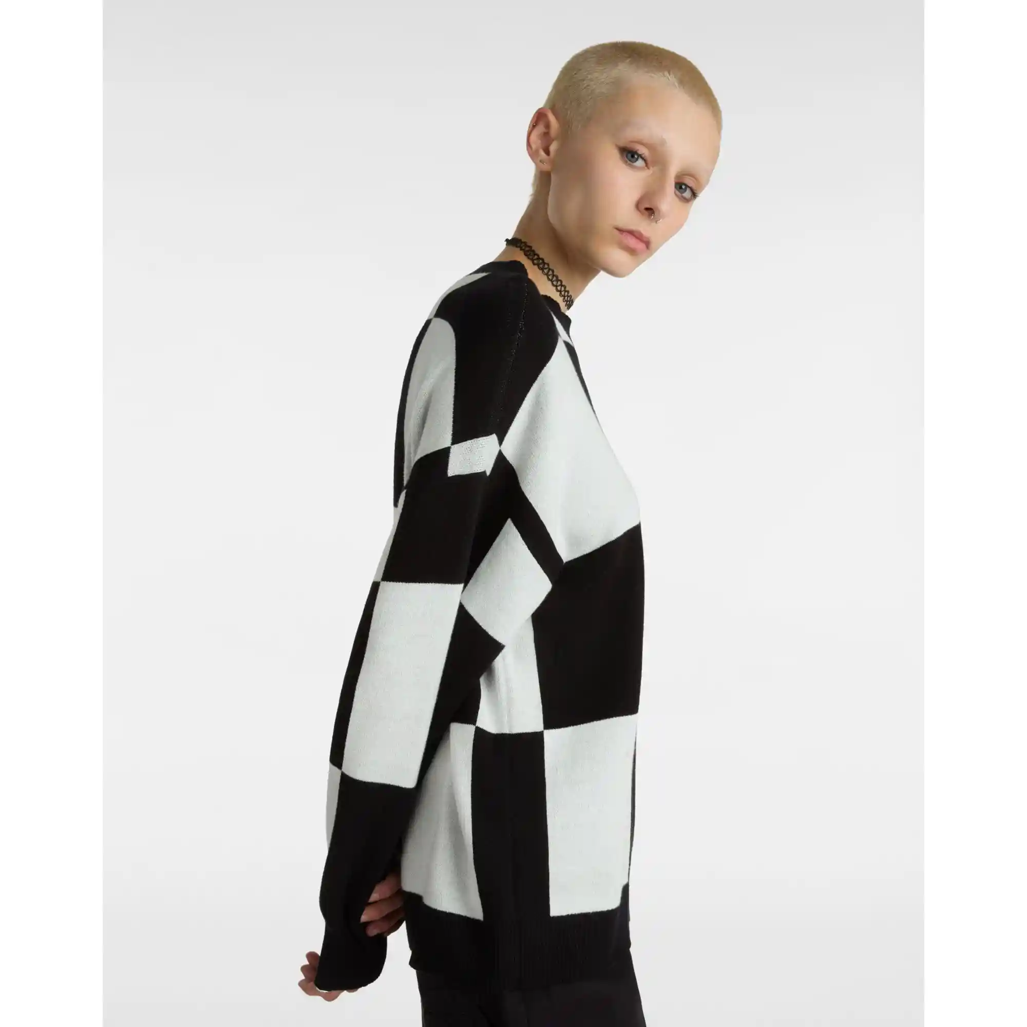 Vans Womens Vortex Sweater, black/marshmallow - Image 4