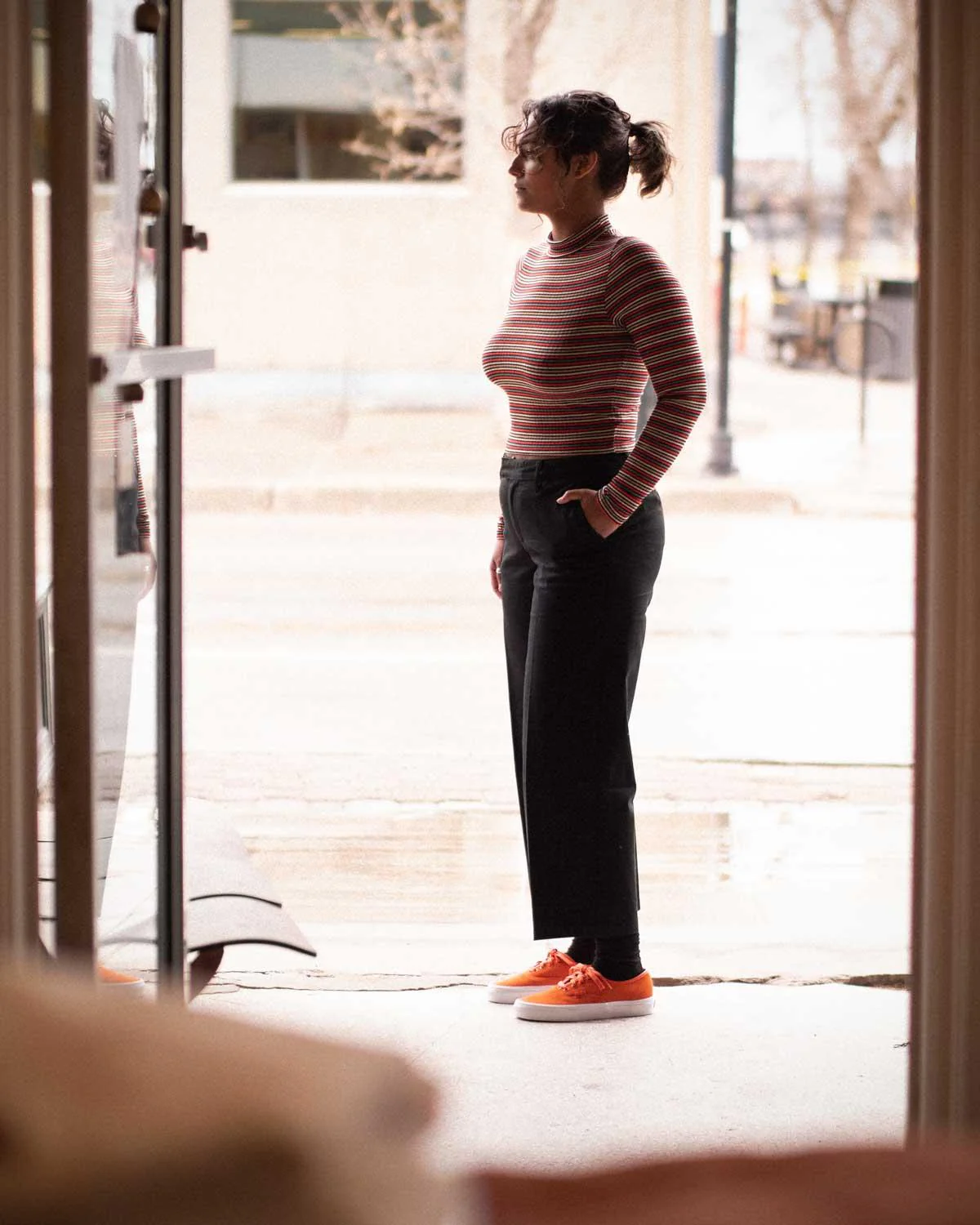 Vans Womens Authentic wide leg pant - Image 3