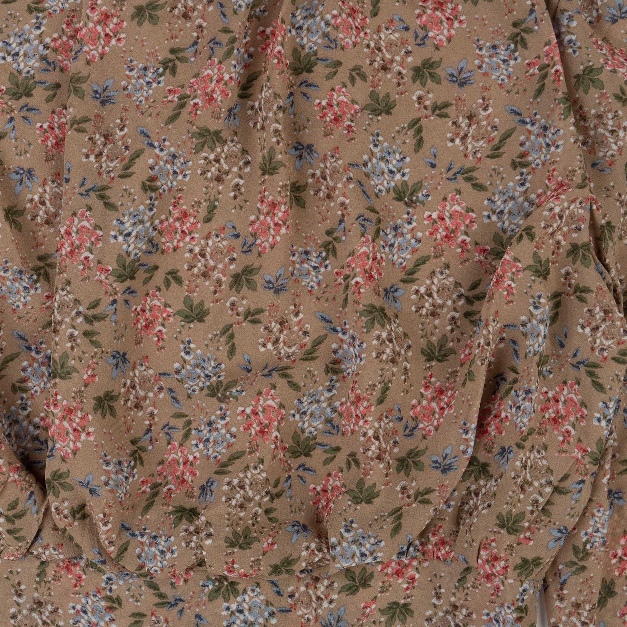 Womens Vintage Floral Mock Neck Top - Image 3