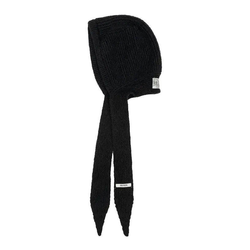 Womens Winter Bonnet, black