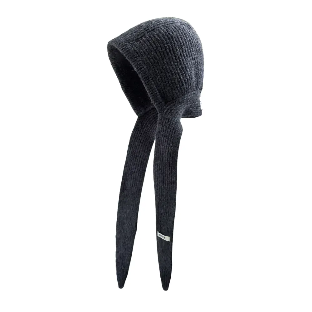 Womens Winter Bonnet, dark grey