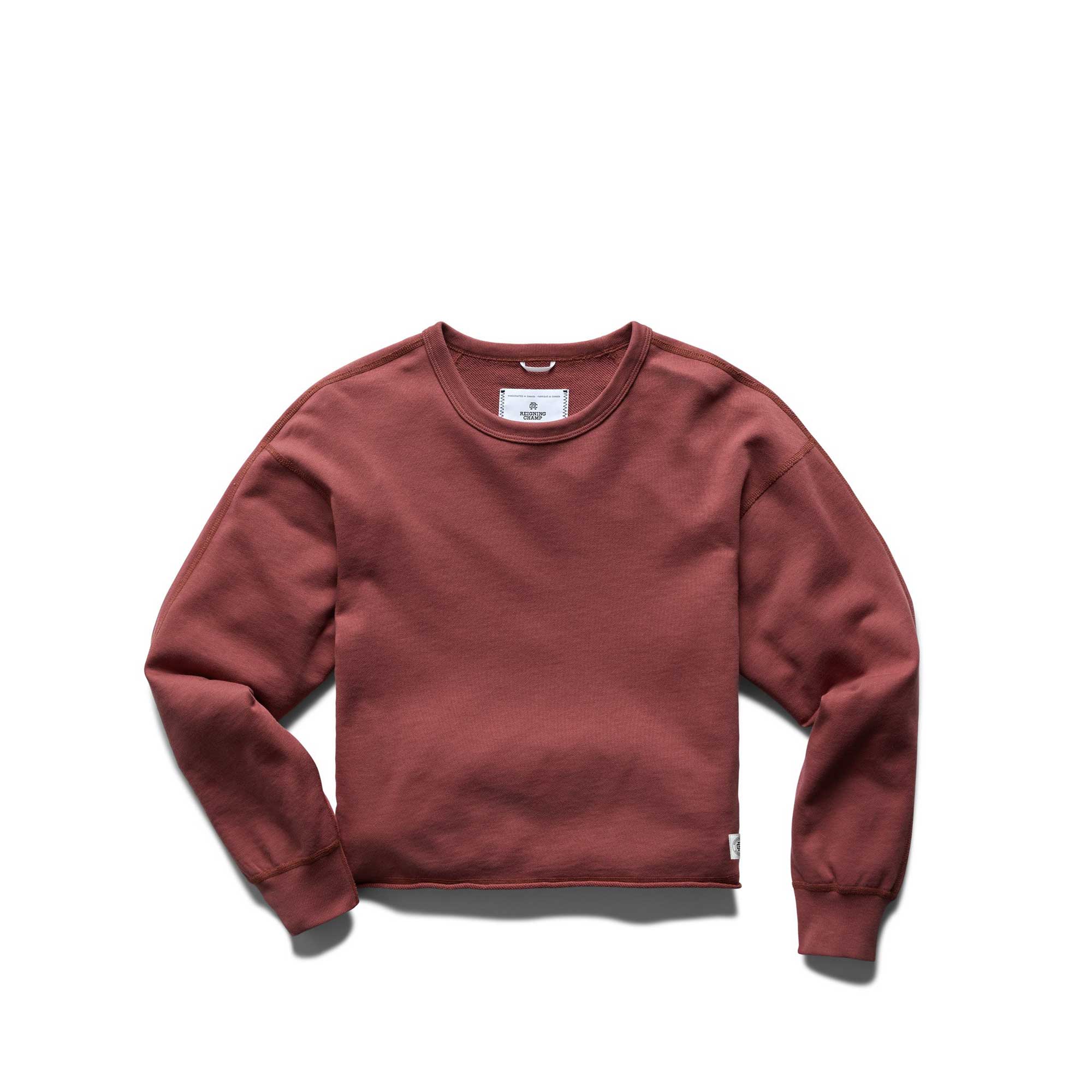 Reigning Champ Womens Cut-off Crewneck Lightweight Terry