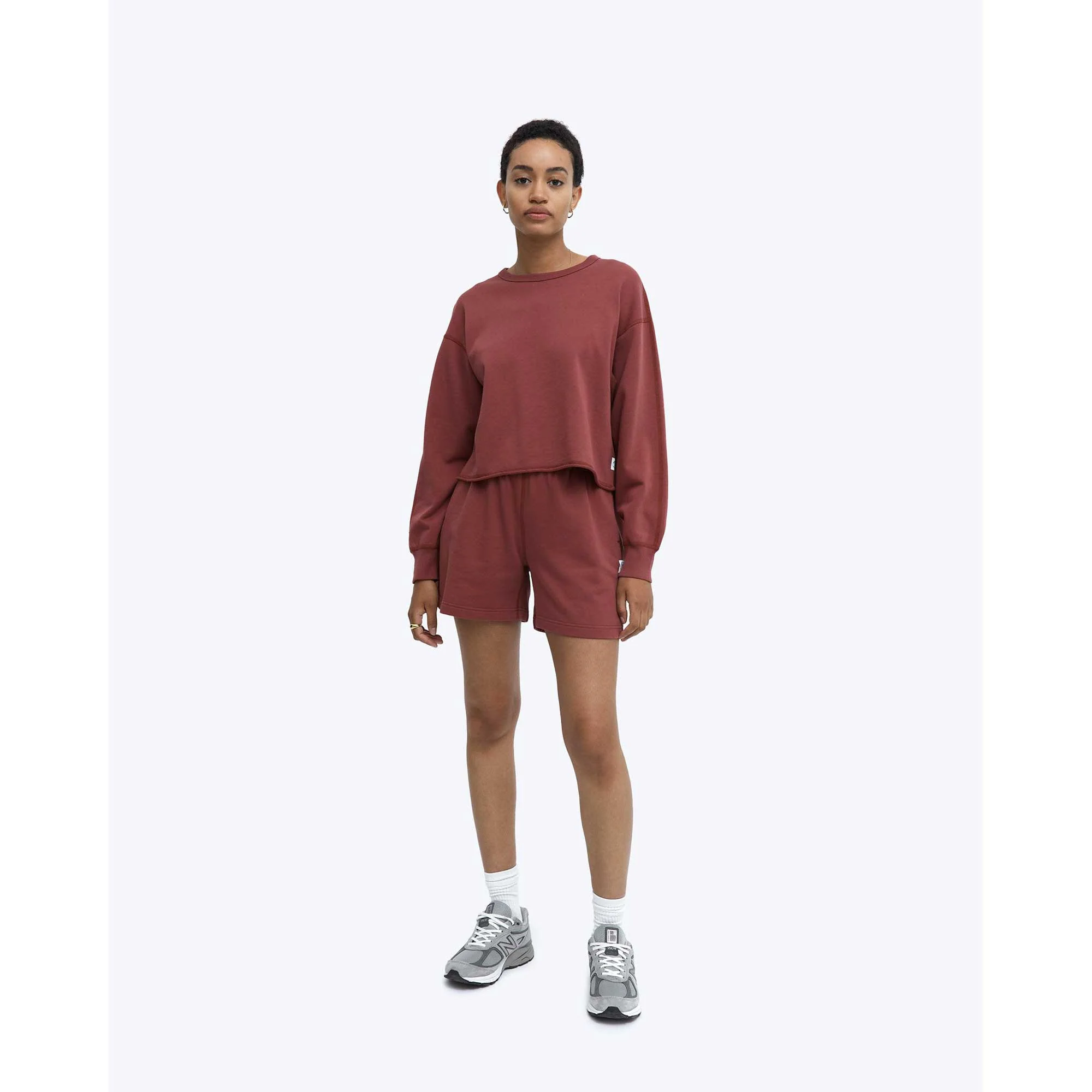 Reigning Champ Womens Cut-off Crewneck Lightweight Terry - Image 5