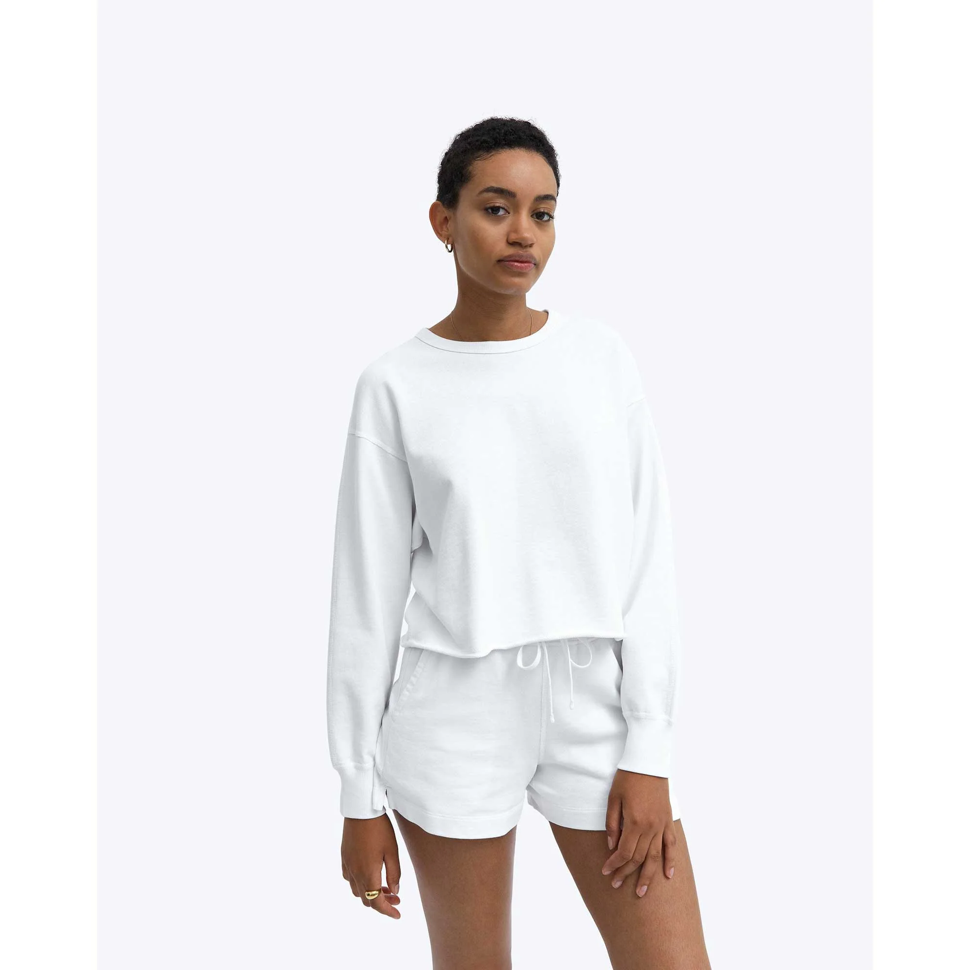 Reigning Champ Womens Cut-off Crewneck Lightweight Terry - Image 2