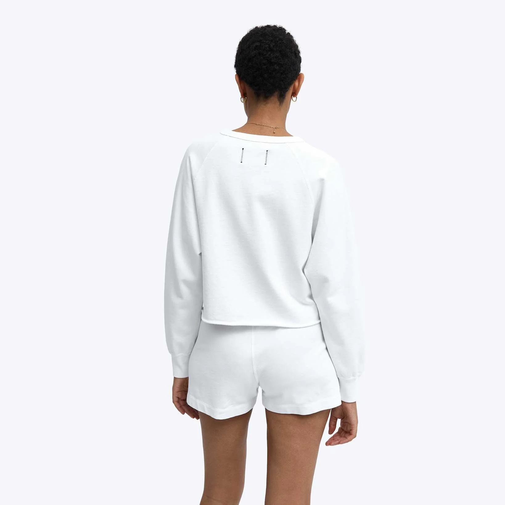Reigning Champ Womens Cut-off Crewneck Lightweight Terry - Image 3