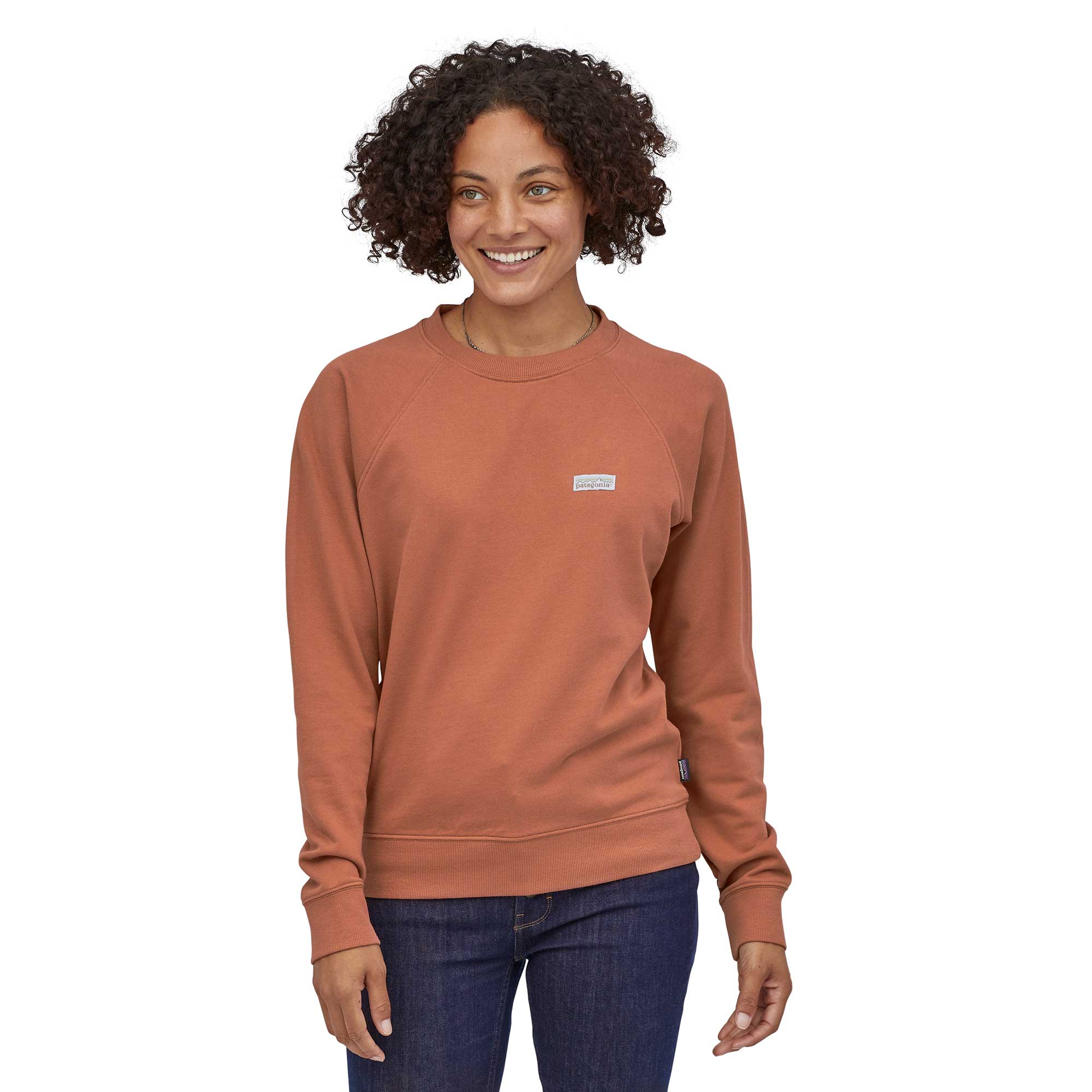 Patagonia Womens Pastel P-6 Label Organic Crew Sweatshirt - Image 3